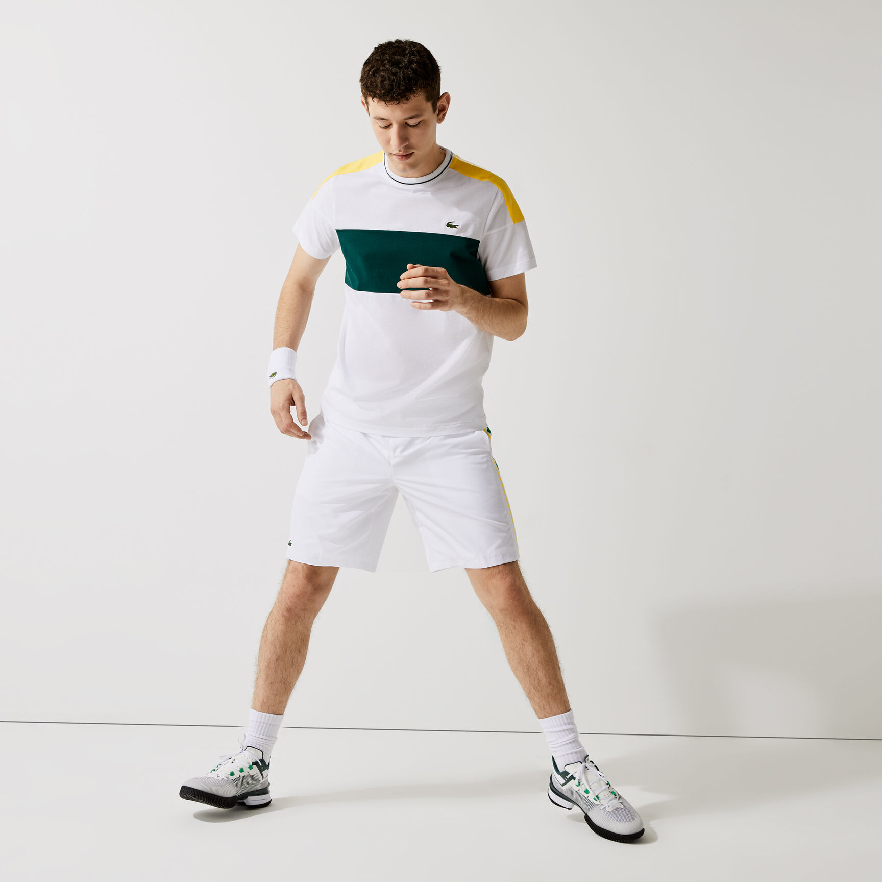 تيشيرت رياضي للرجال من القطن الخفيف للغاية من مجموعة Lacoste SPORT