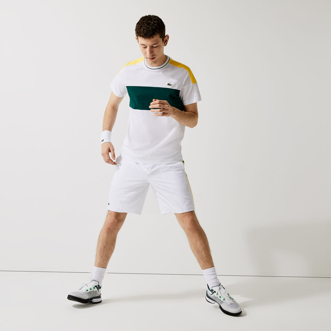 Men’s Lacoste SPORT Ultra-Light Colorblock Cotton T-shirt Men’s Lacoste SPORT Ultra-Light Colorblock Cotton T-shirt