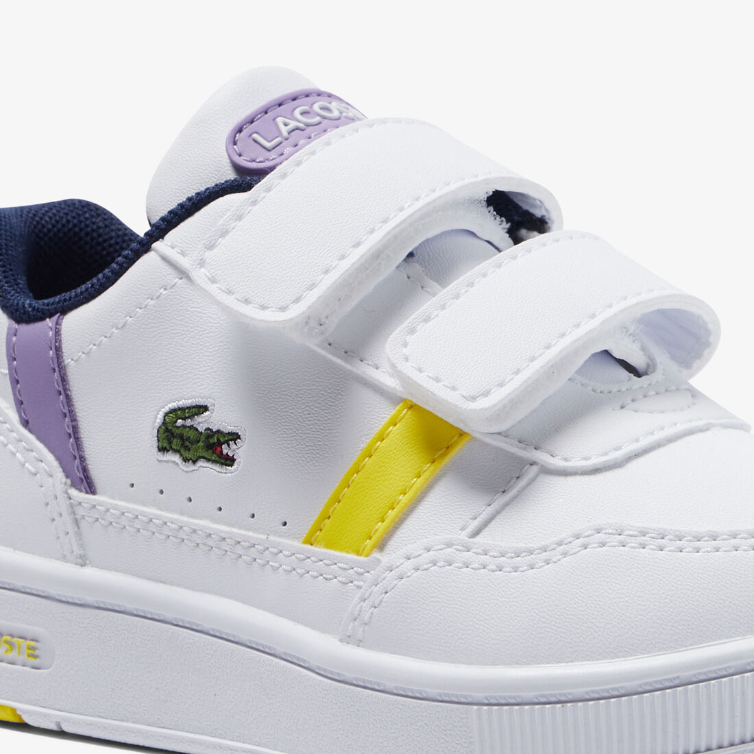 Infants' Lacoste T-Clip Synthetic Colour-Pop Trainers Infants' Lacoste T-Clip Synthetic Colour-Pop Trainers