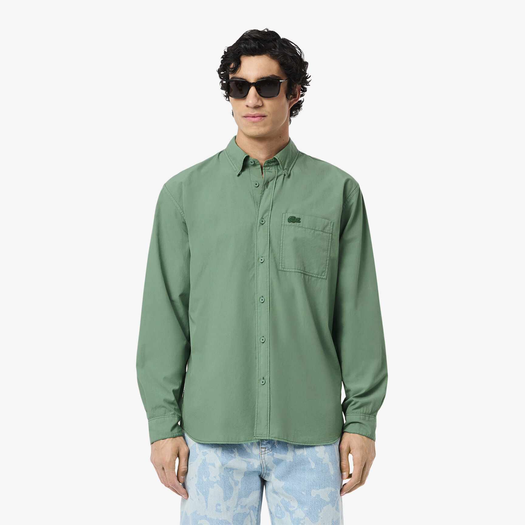 Lightweight Relaxed Fit Poplin Shirt