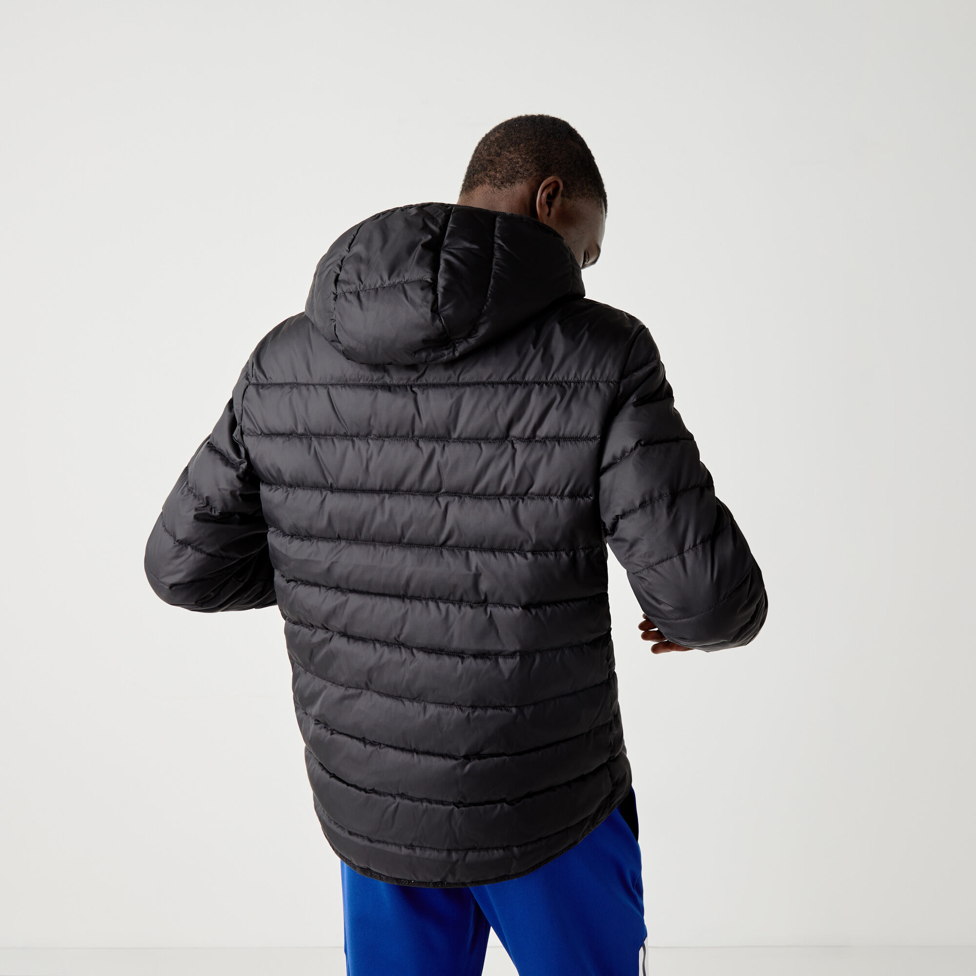 Buy Men s Lacoste SPORT Hooded Water Resistant Quilted Jacket Lacoste EG