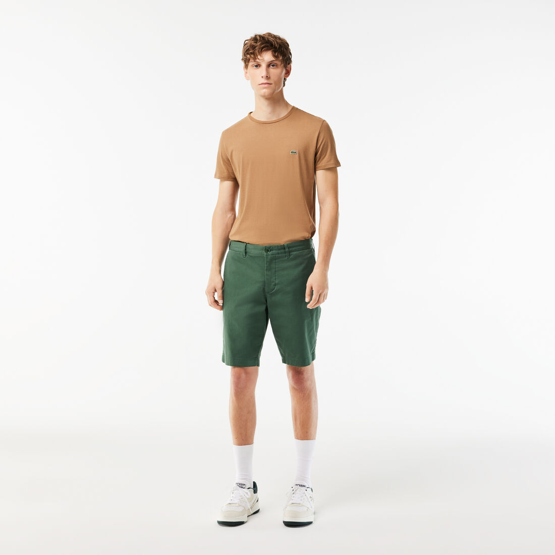 Men's Slim Fit Stretch Cotton Bermuda Shorts