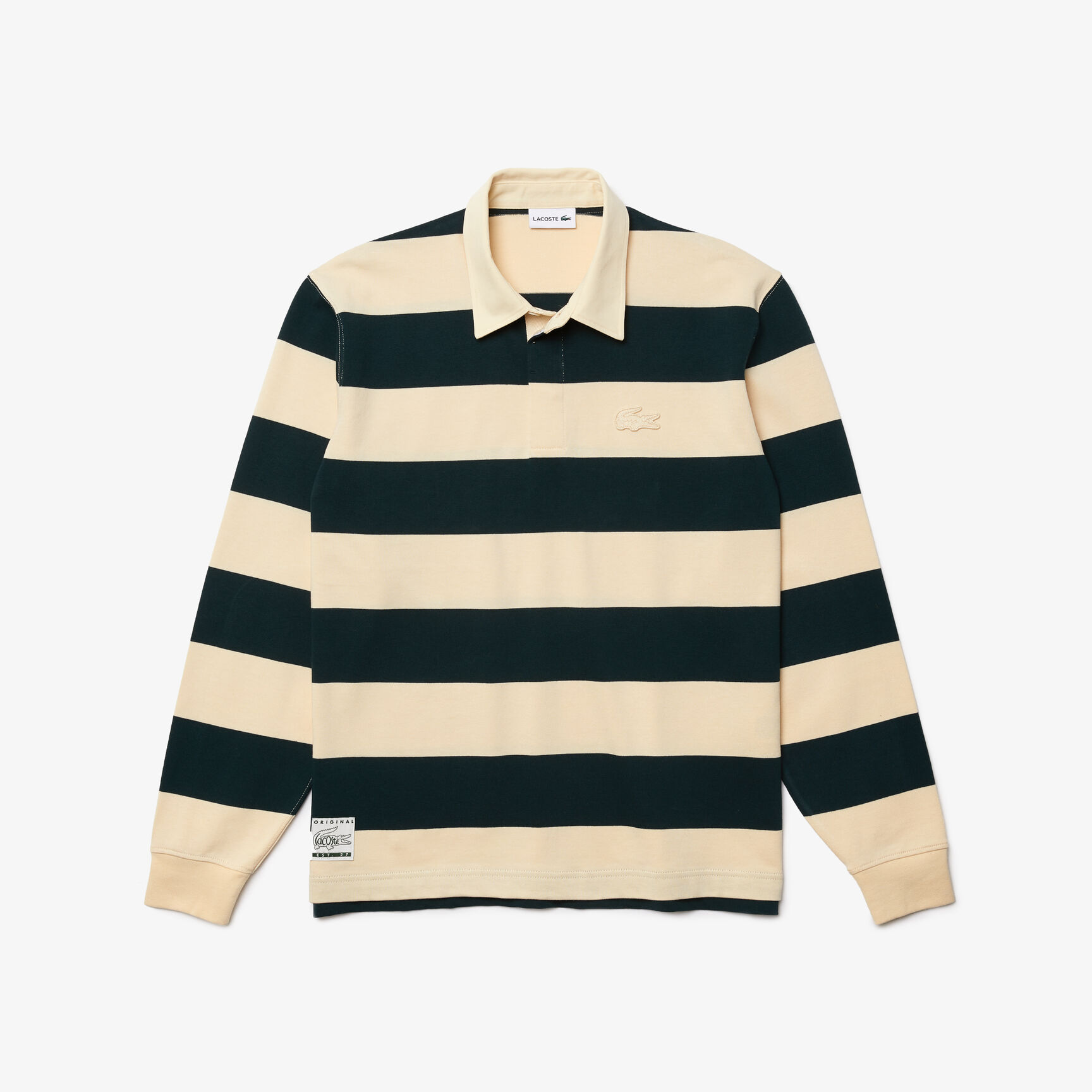 Men’s Lacoste Striped Cotton Rugby Shirt
