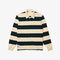 men s lacoste striped cotton rugby shirt