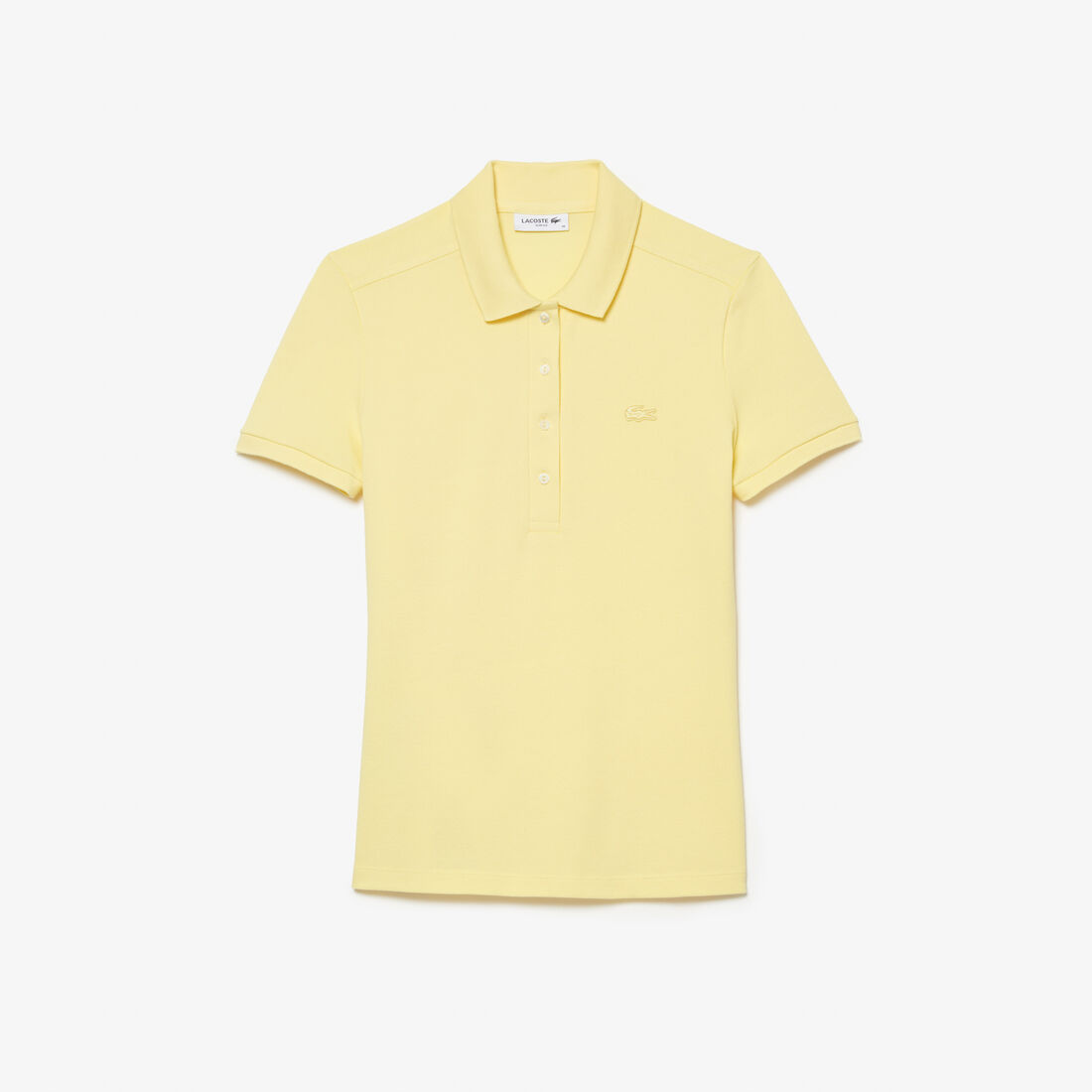 تيشيرت بولو L.12.D بقصة ضيقة من قماش بيتي بيكيه المطاطي تيشيرت بولو L.12.D بقصة ضيقة من قماش بيتي بيكيه المطاطي