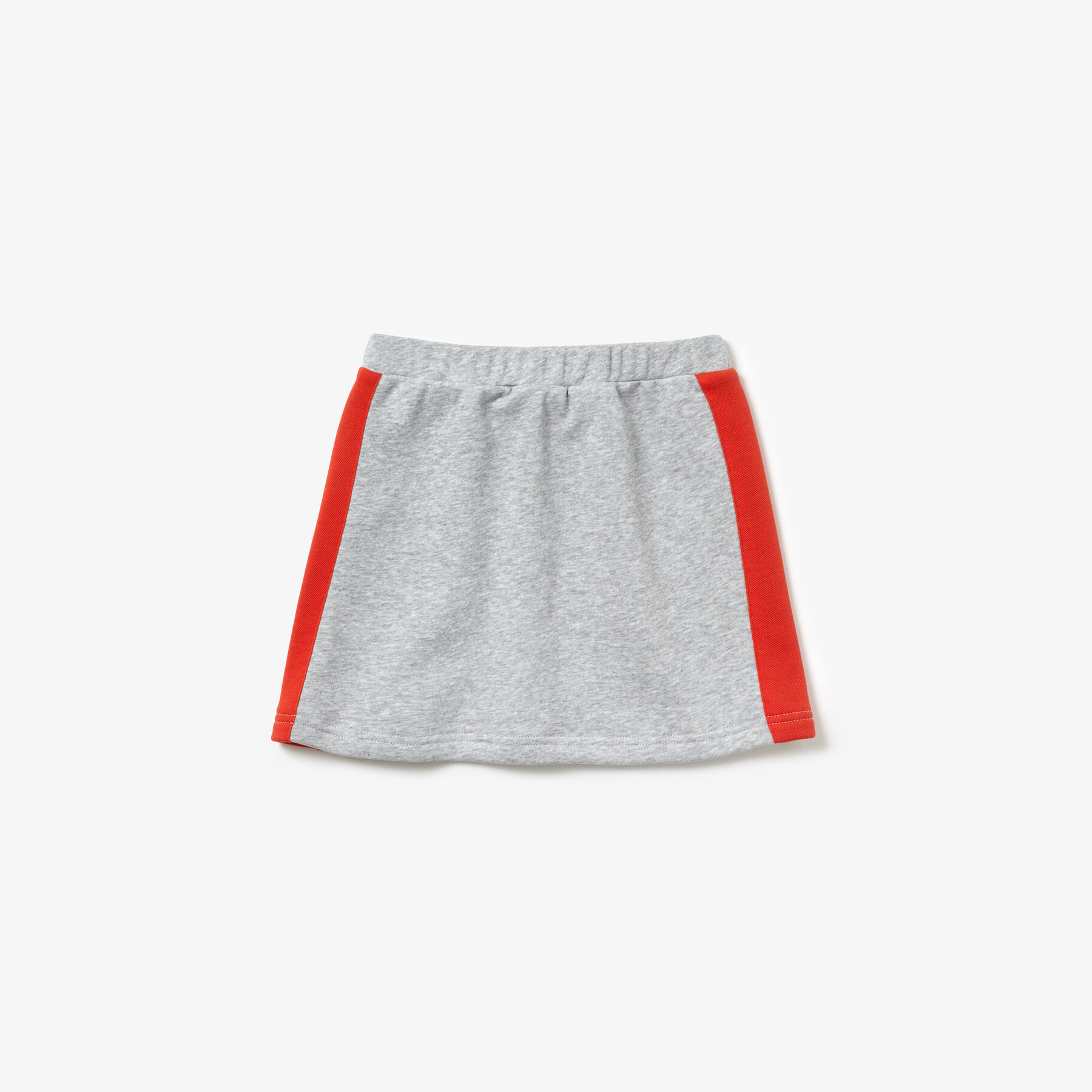 lacoste girls  piped elasticised colourblock fleece skirt