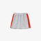 lacoste girls  piped elasticised colourblock fleece skirt