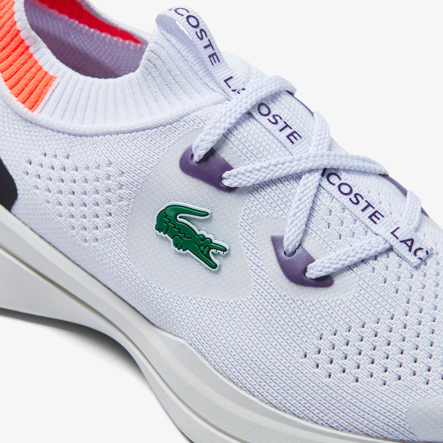 Women's Lacoste Run Spin Knit Textile Sneakers