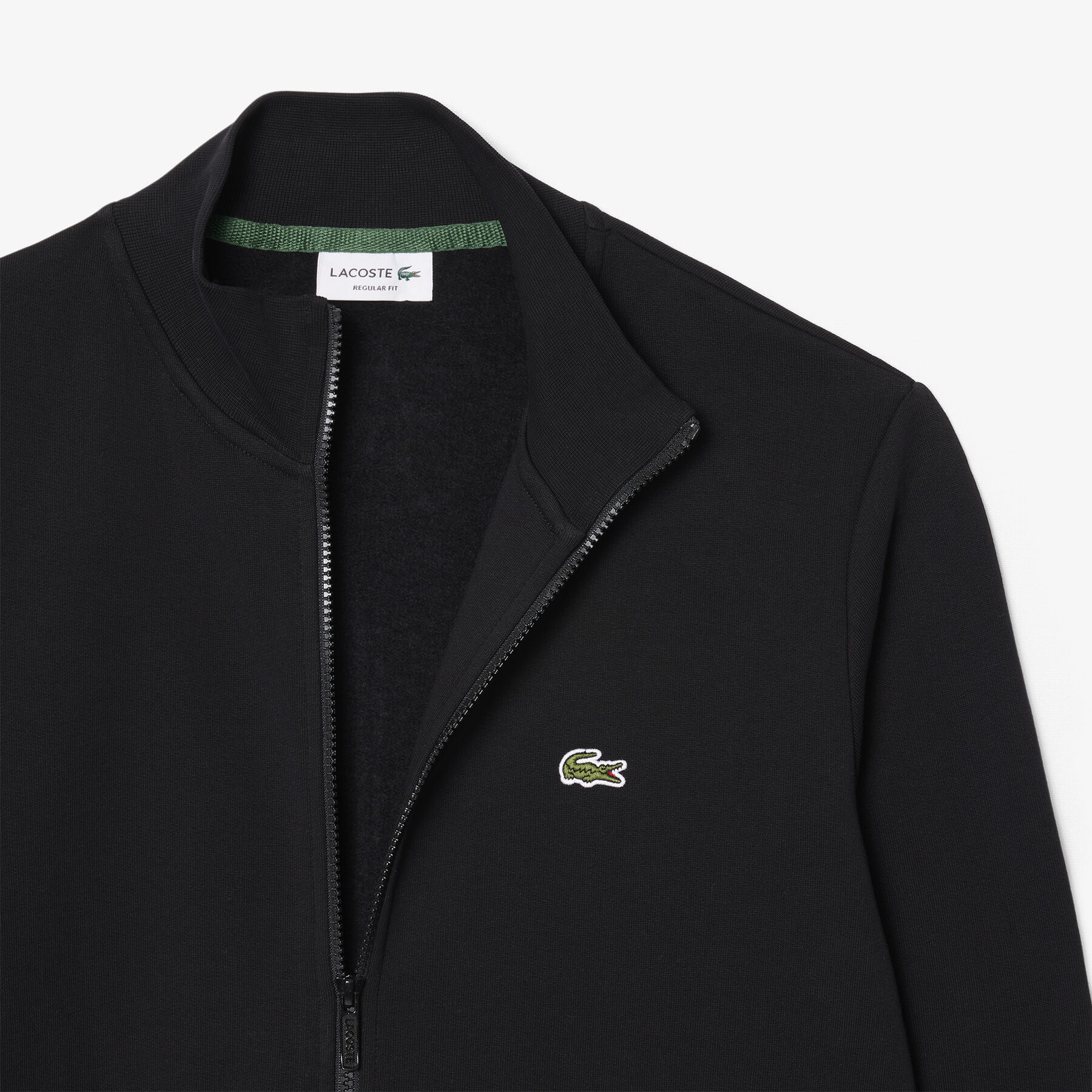 Zip-Up High Neck Fleece Sweatshirt lacoste zip up high neck fleece sweatshirt