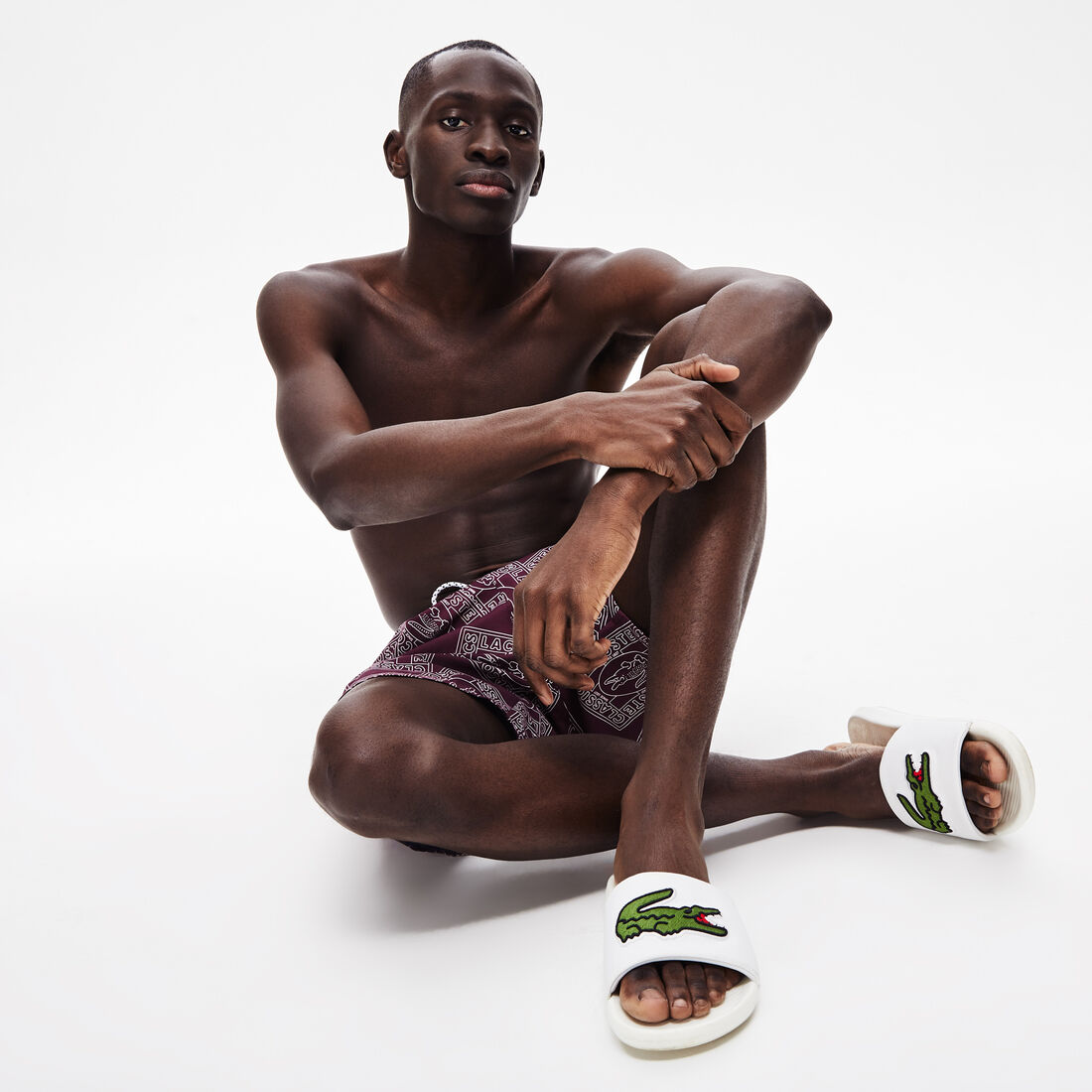 Men's Croco Synthetic Slides Men's Croco Synthetic Slides