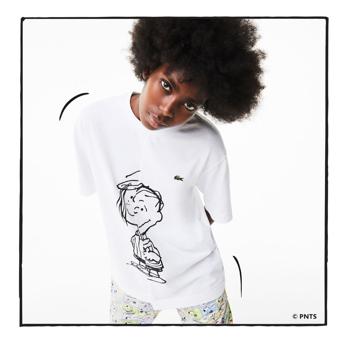 Unisex Lacoste L!VE x Peanuts Loose Fit T-shirt Unisex Lacoste L!VE x Peanuts Loose Fit T-shirt