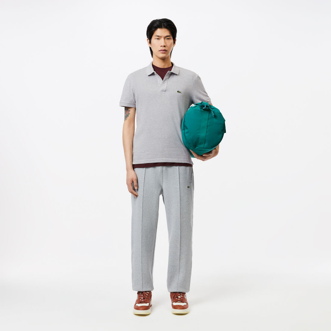 قميص بولو بيكيه بقصة ضيقة L.12.12 قميص بولو بيكيه بقصة ضيقة L.12.12