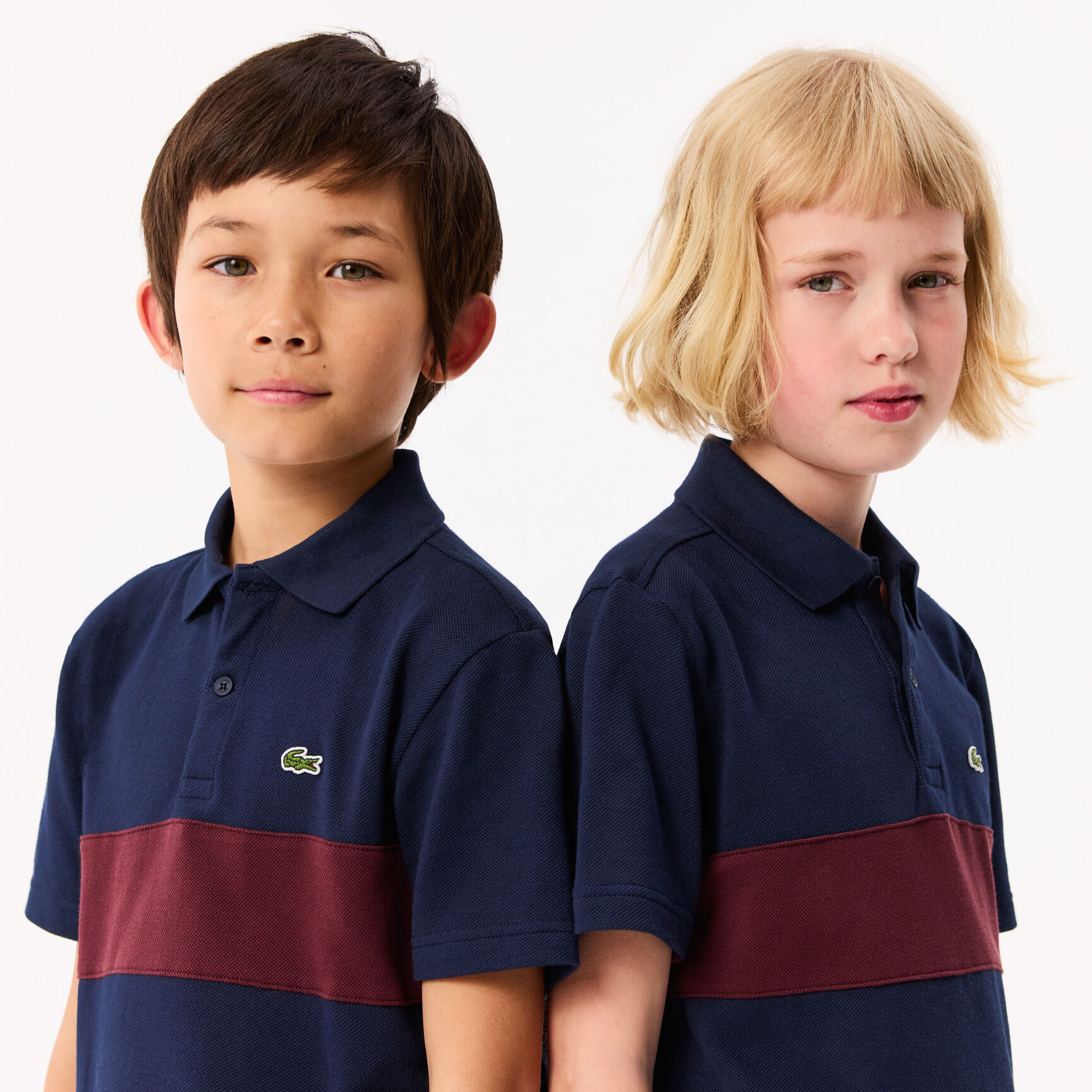 Contrast Stripe and Branding Polo Shirt