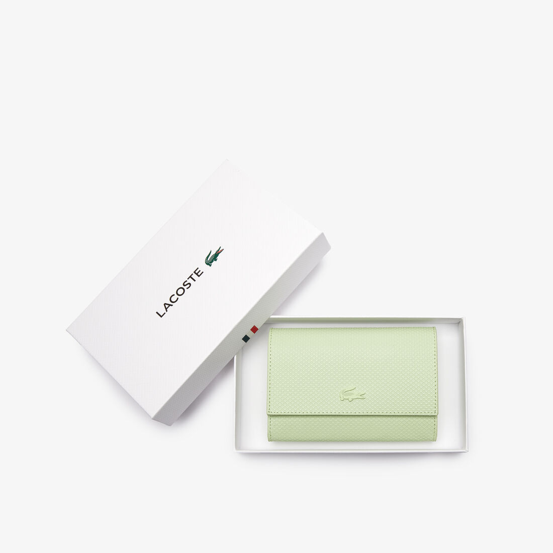 محفظة بقلاب وكبسون من جلد البيكيه غير اللامع مجموعة Chantaco للنساء محفظة بقلاب وكبسون من جلد البيكيه غير اللامع مجموعة Chantaco للنساء