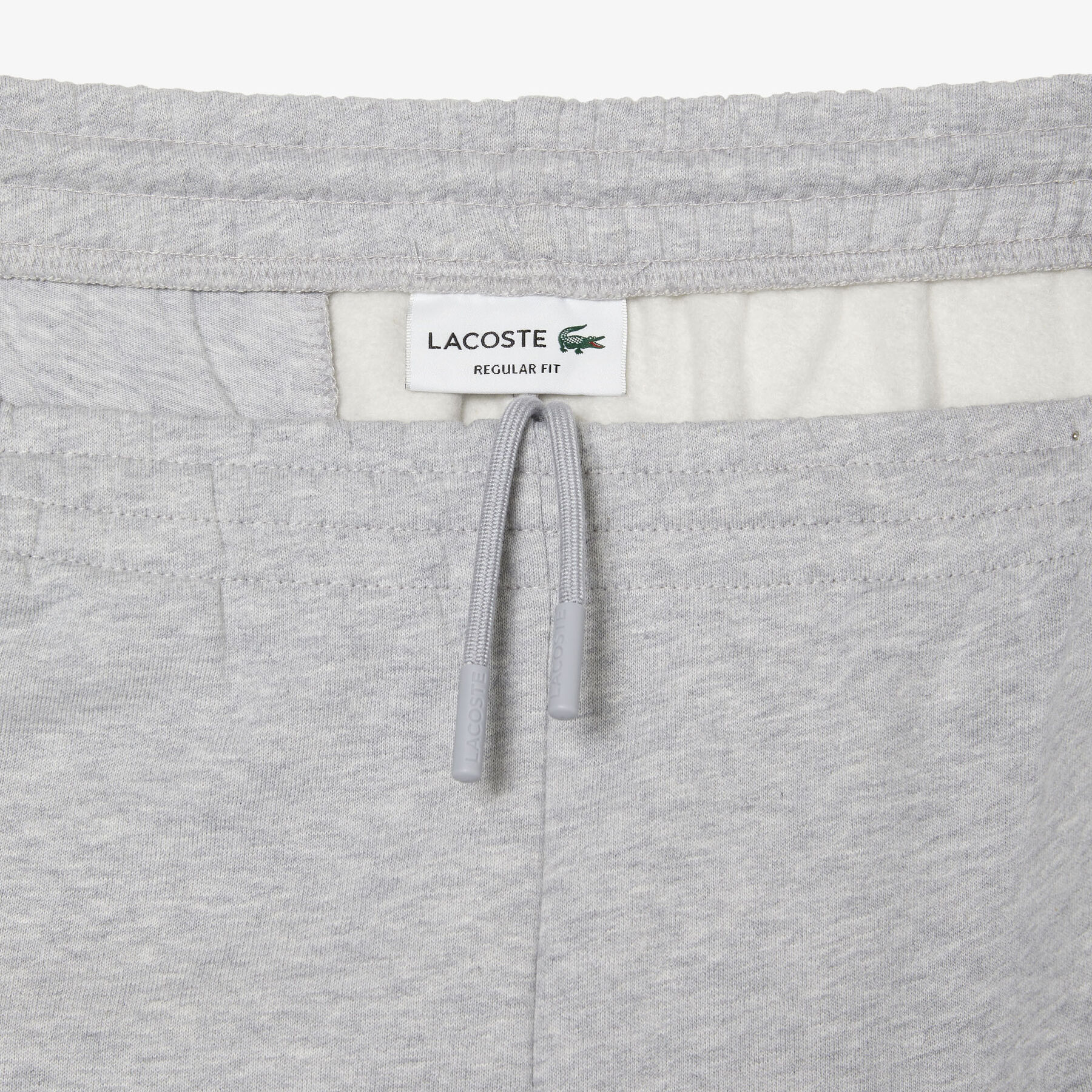 lacoste regular fit fleece shorts