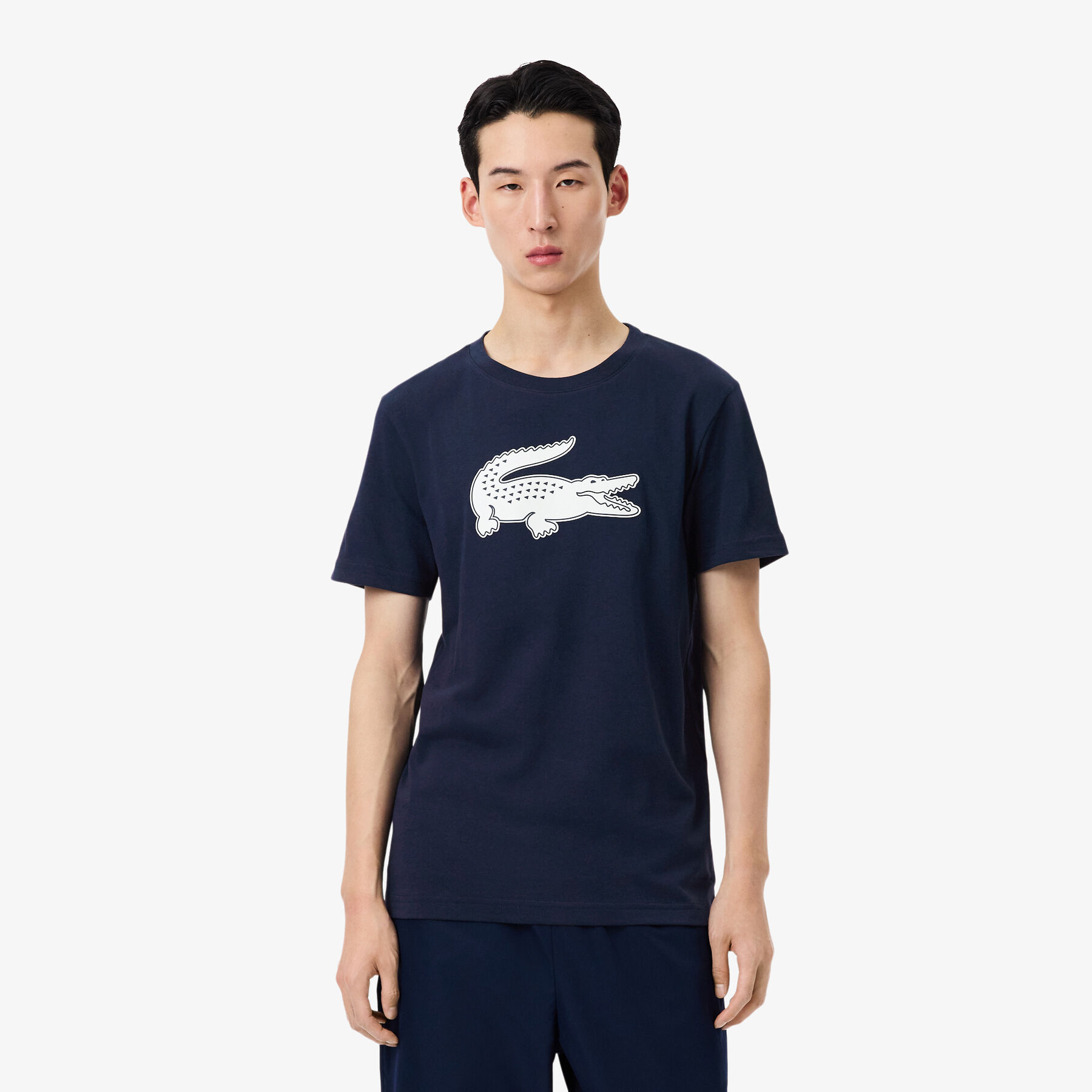 lacoste ultra dry xxl logo sport t shirt