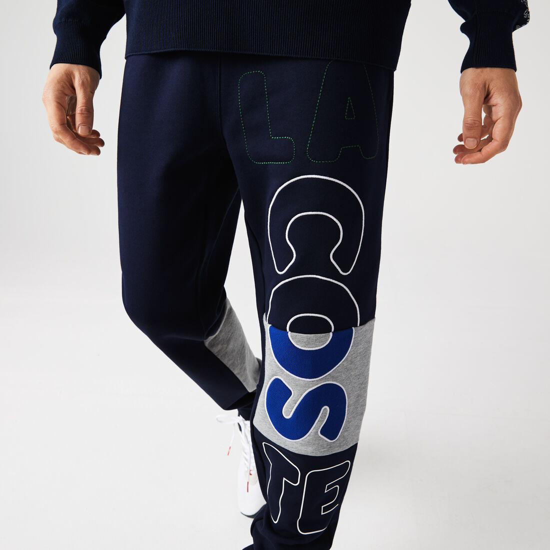 Men's Heritage Destructured Branding Cotton Fleece Joggers Men's Heritage Destructured Branding Cotton Fleece Joggers