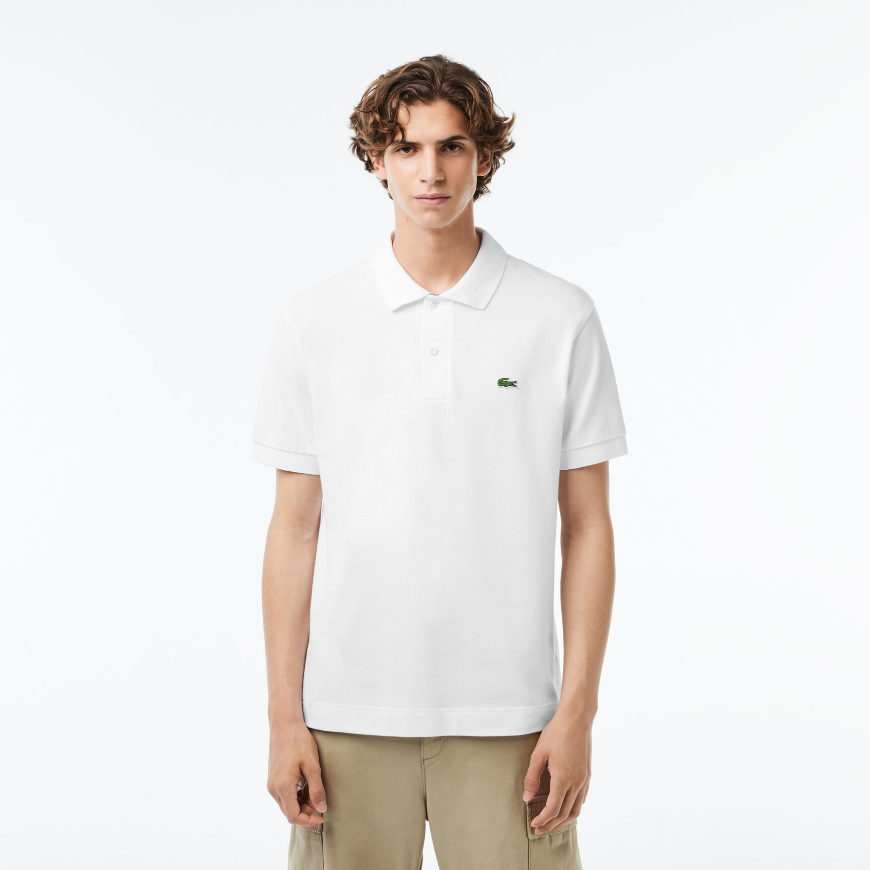 Men's Lacoste Classic Fit L.12.21 Organic Cotton Pique Polo Shirt Men's Lacoste Classic Fit L.12.21 Organic Cotton Pique Polo Shirt