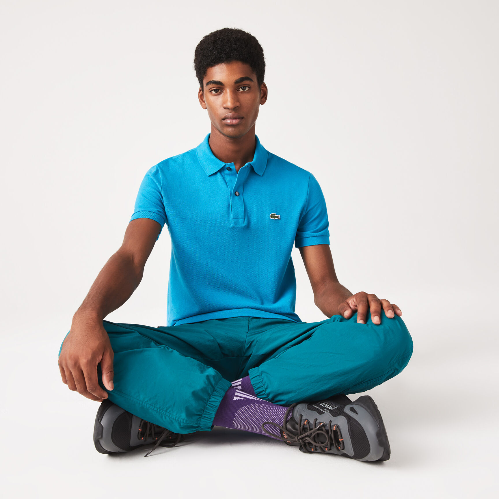 قميص بولو بيكيه بقصة ضيقة L.12.12