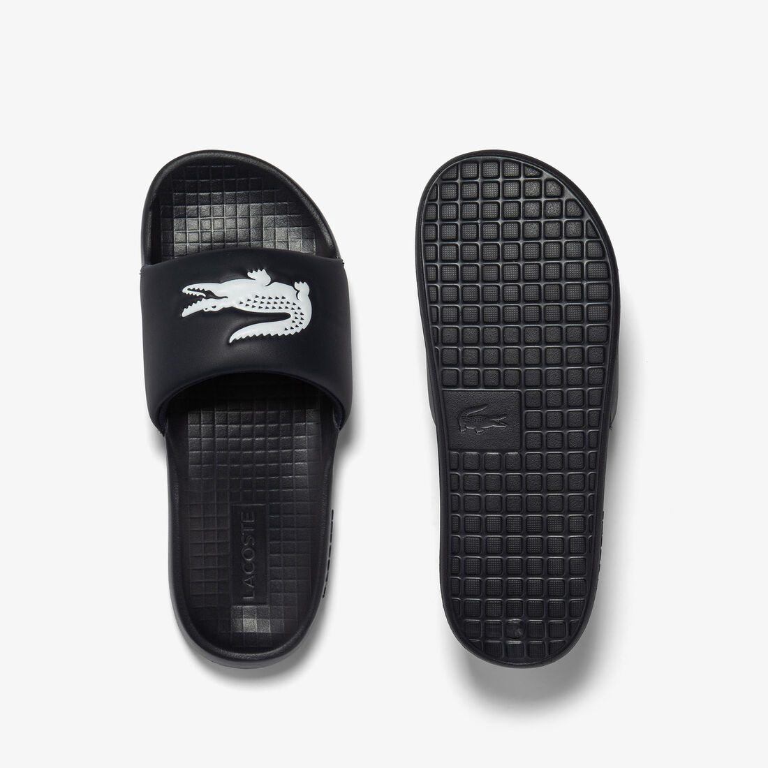 Men's Lacoste Croco 1.0 Synthetic Slides Men's Lacoste Croco 1.0 Synthetic Slides