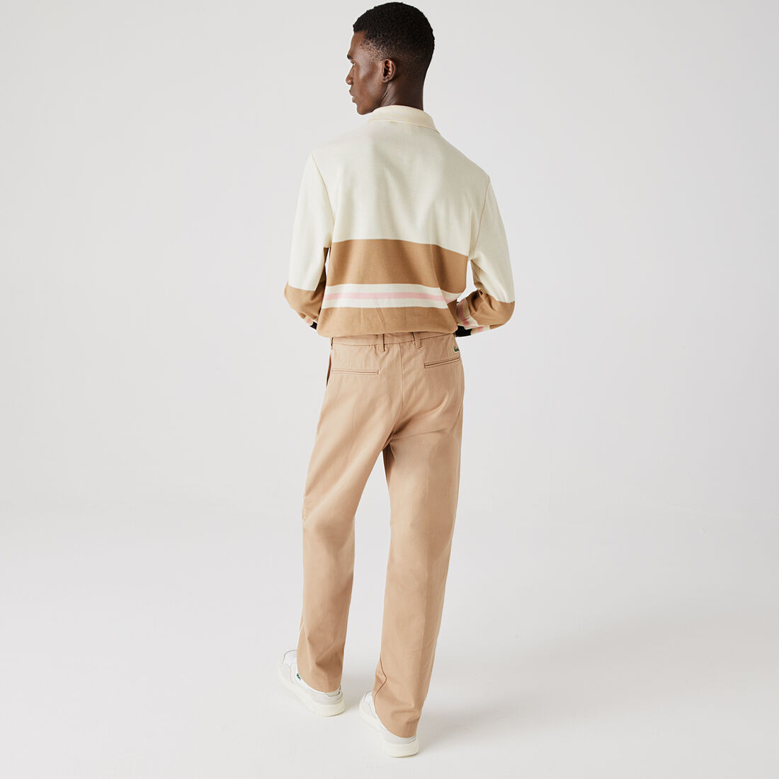 قميص بولو قطن مقلم للرجال قصة كلاسيكية قميص بولو قطن مقلم للرجال قصة كلاسيكية