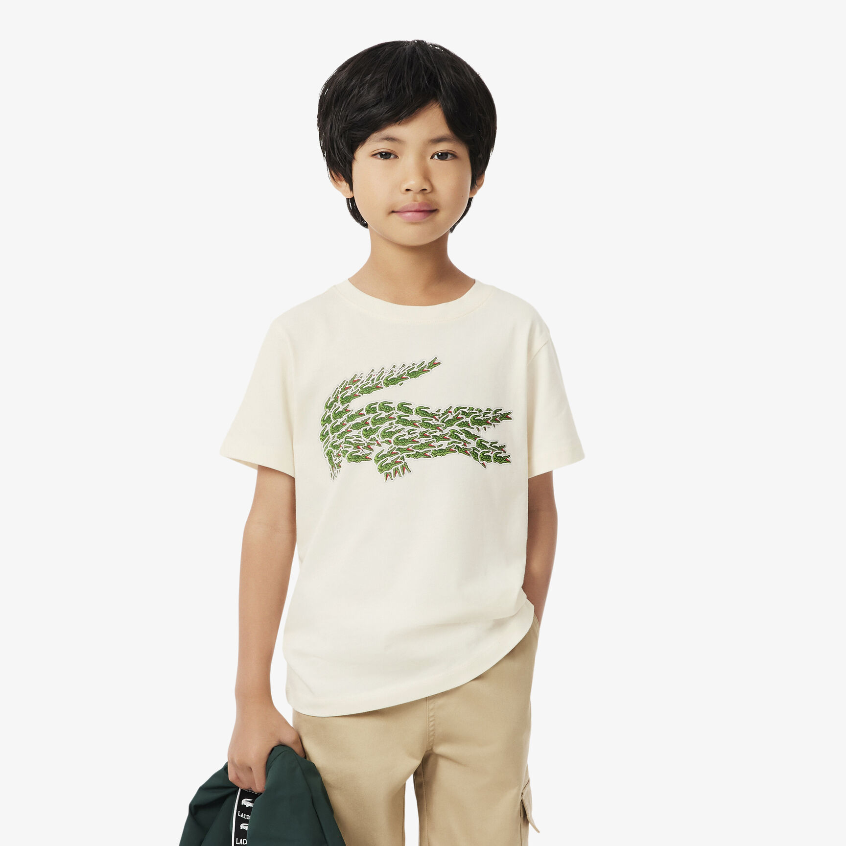 Crocodile Print Cotton T-shirt Crocodile Print Cotton T-shirt