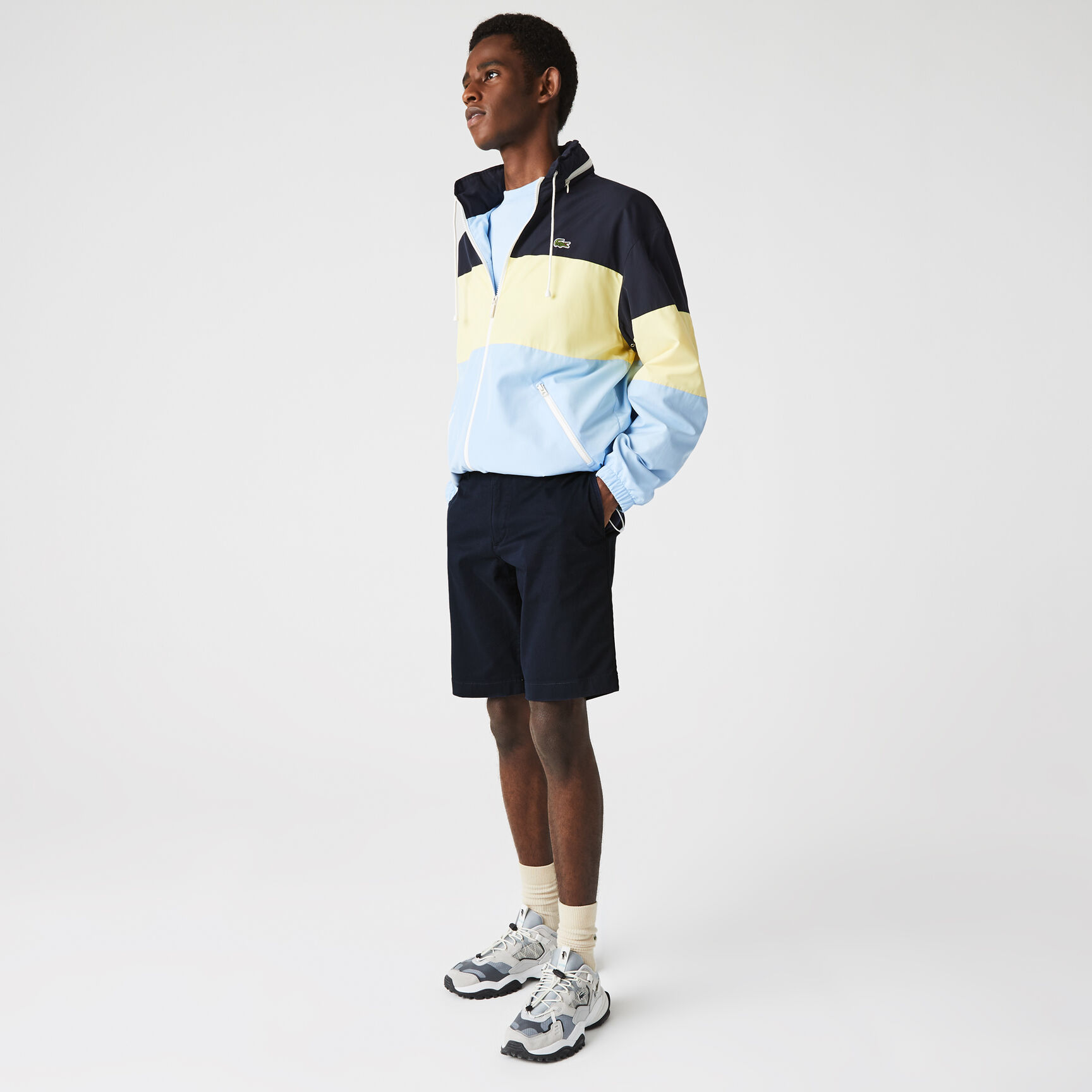 Men's Slim Fit Stretch Gabardine Bermuda Shorts Men's Slim Fit Stretch Gabardine Bermuda Shorts