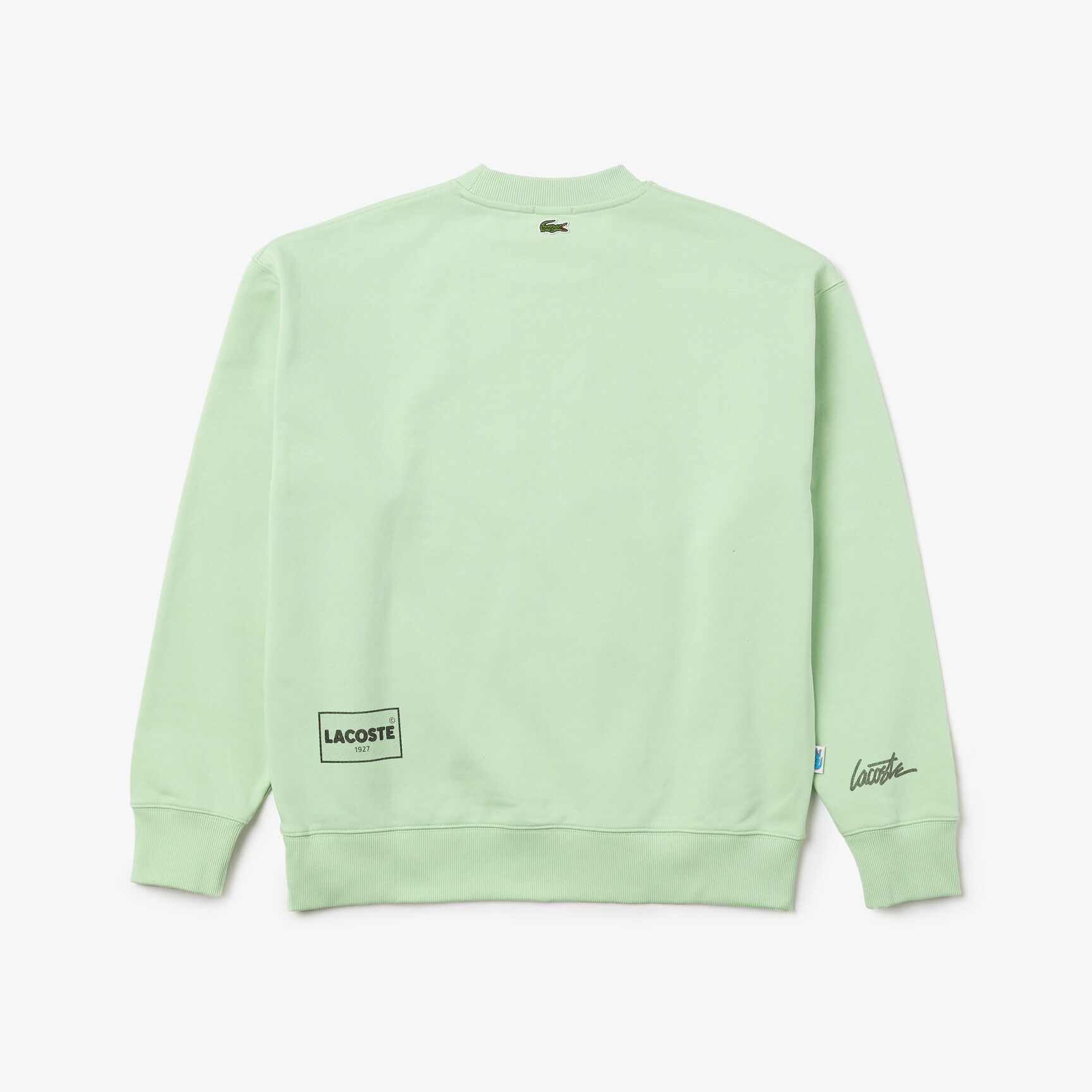 Unisex Lacoste L!VE Heritage Loose Fit Print Cotton Sweatshirt