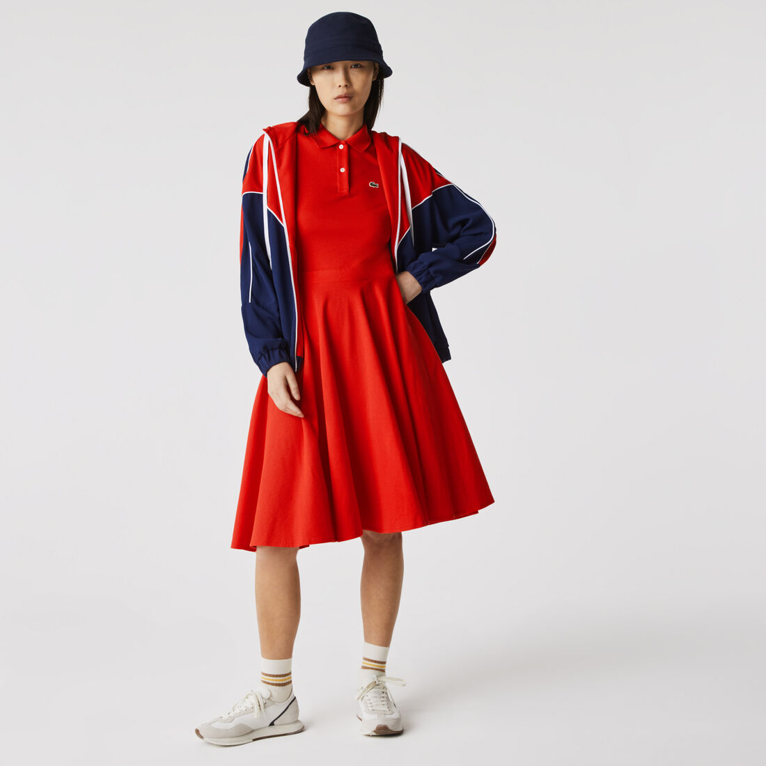 Women’s Fitted Cotton Piqué Polo Dress Women’s Fitted Cotton Piqué Polo Dress