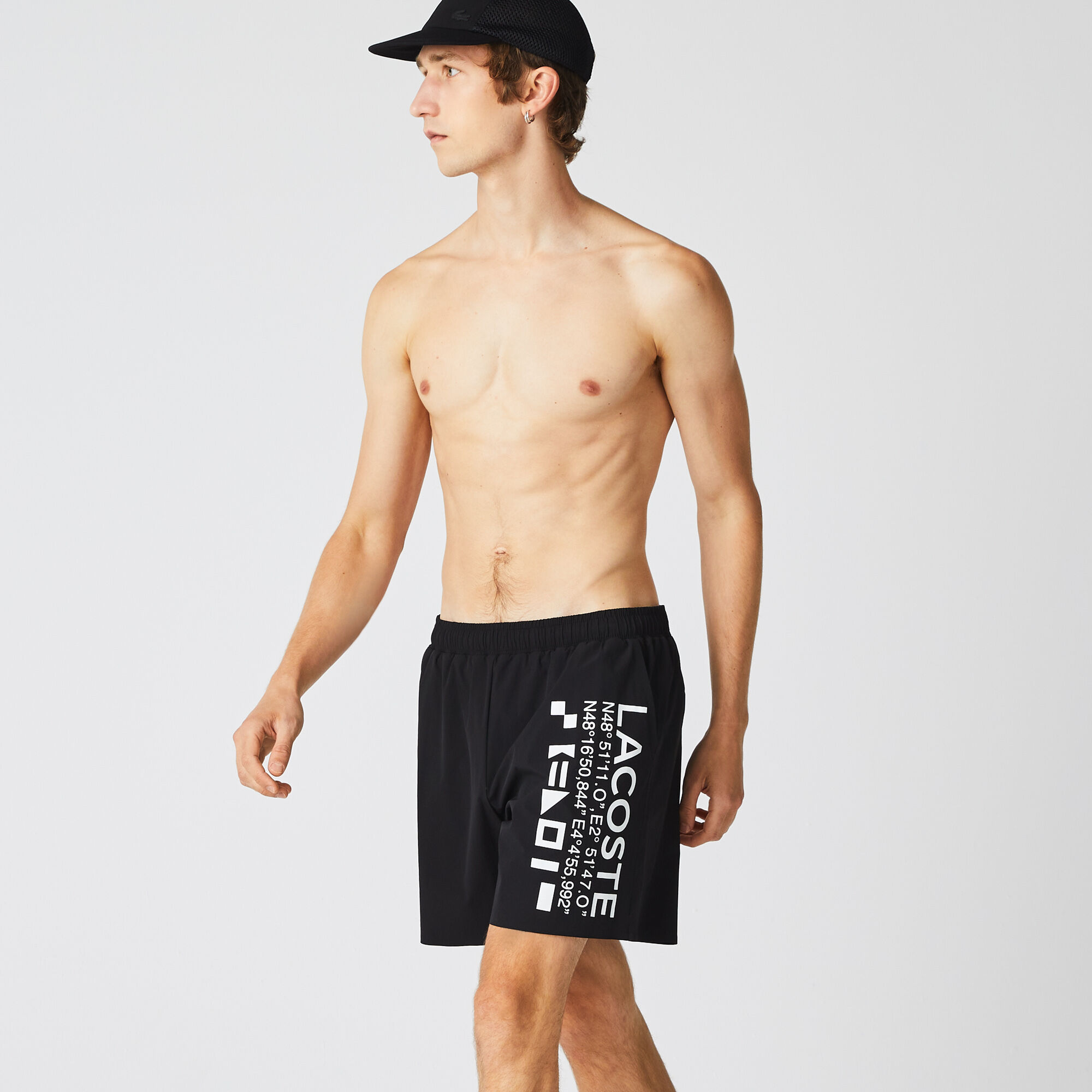 Lacoste taffeta swim shorts hot sale