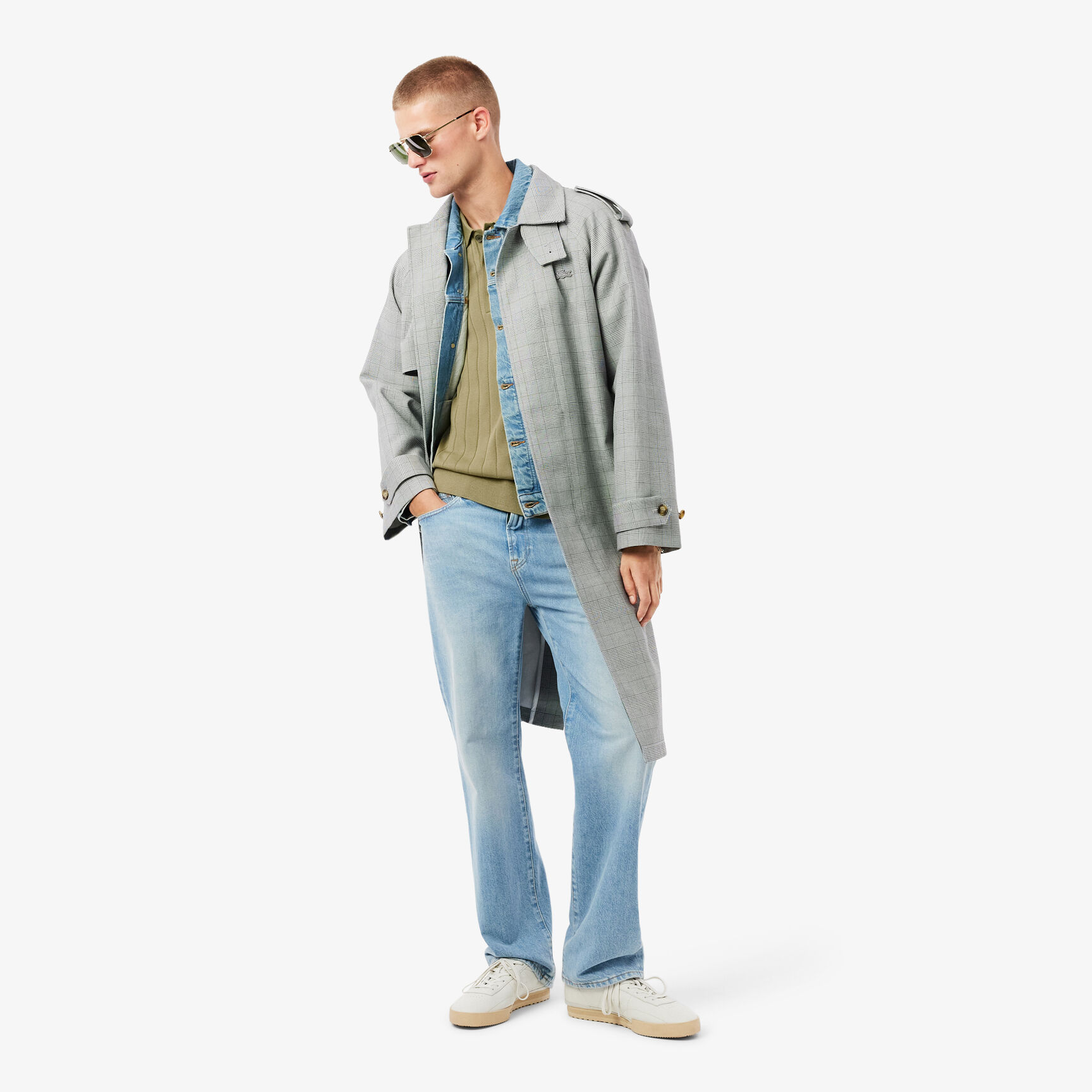 Fluid Ribbed Knit Polo Collar Sweater Fluid Ribbed Knit Polo Collar Sweater