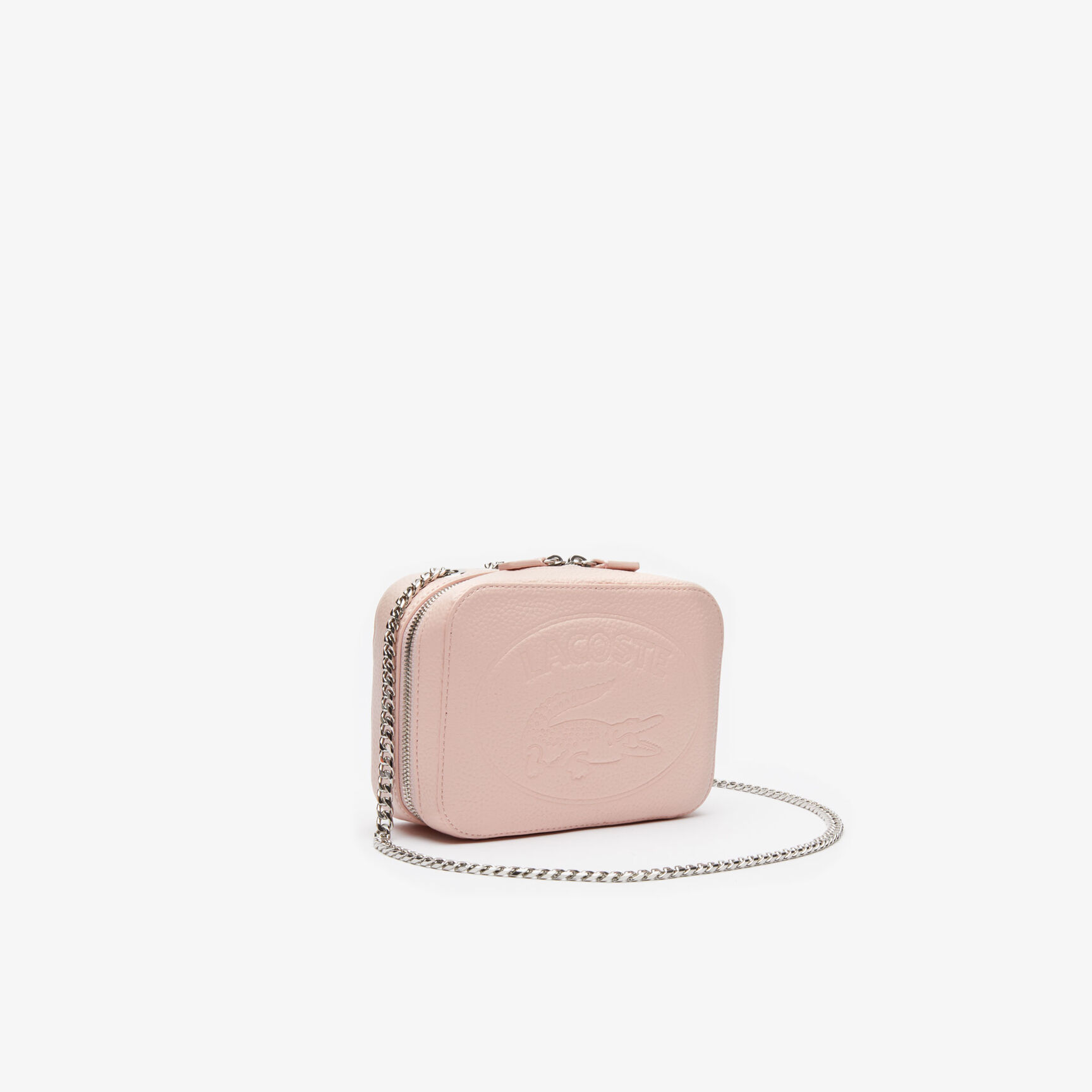 Women's Croco Crew Grained Leather Zip Shoulder Bag