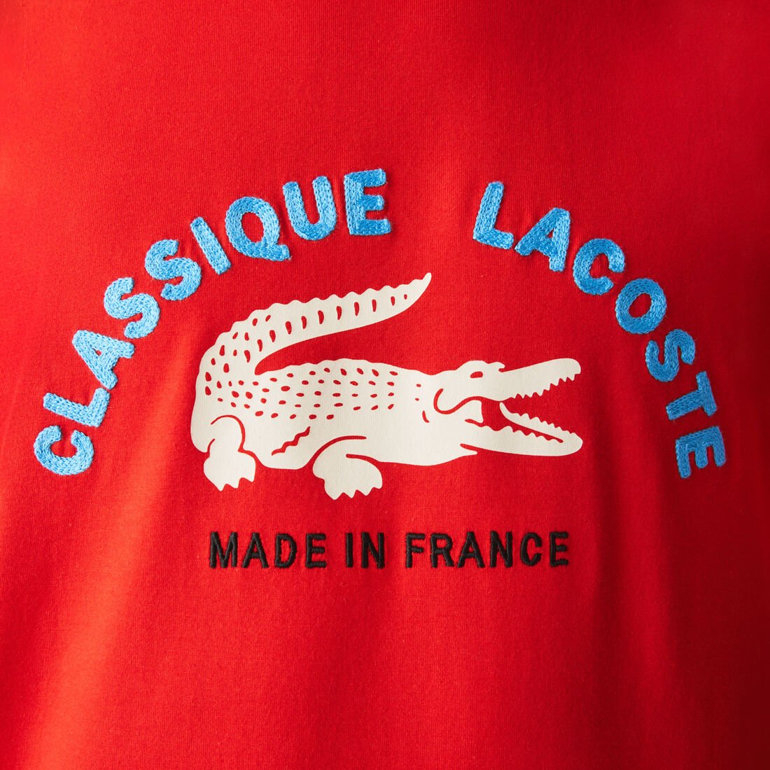 Men’s Made In France Embroidered Organic Cotton T-shirt Men’s Made In France Embroidered Organic Cotton T-shirt