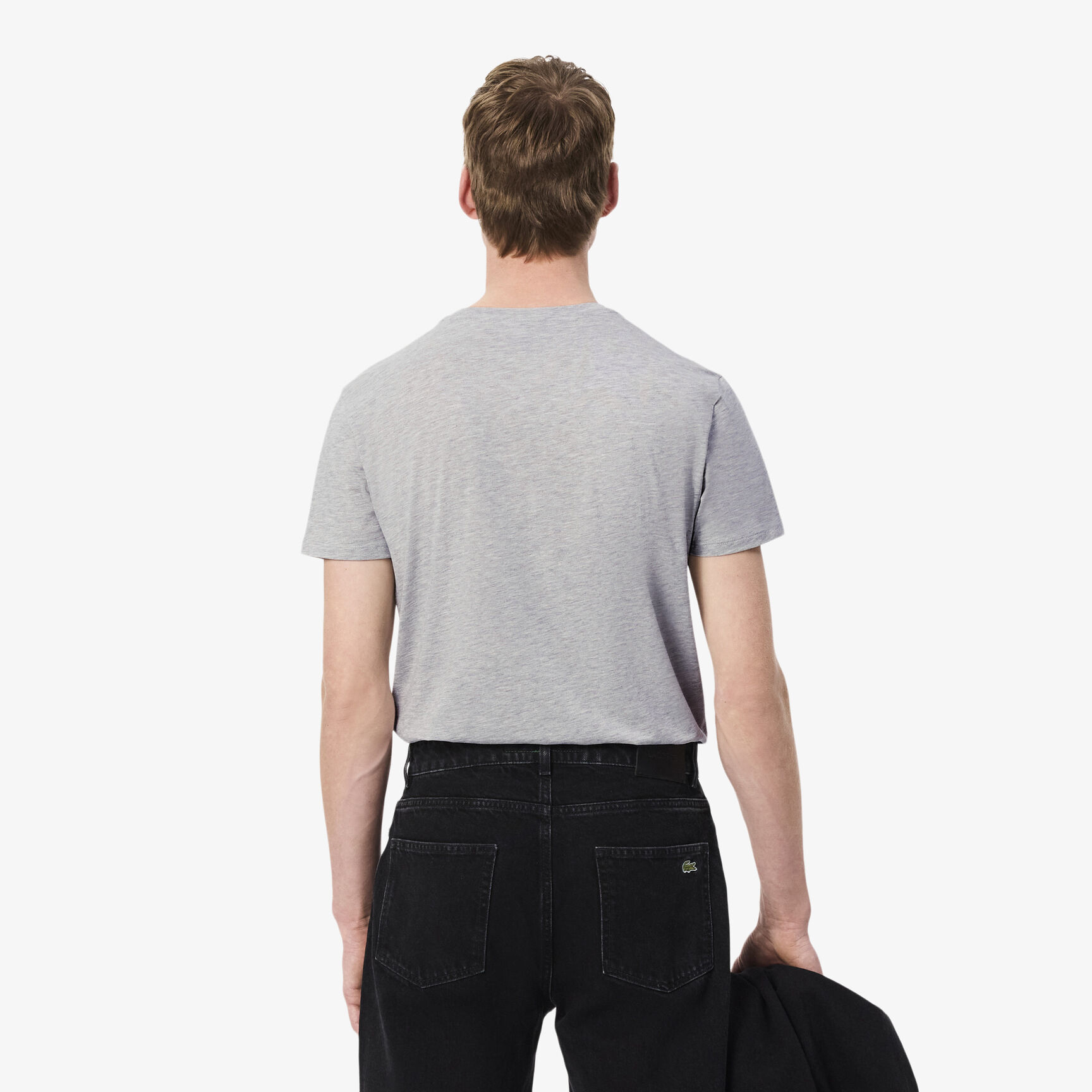 Lightweight Cotton Pima V Neck T-shirt