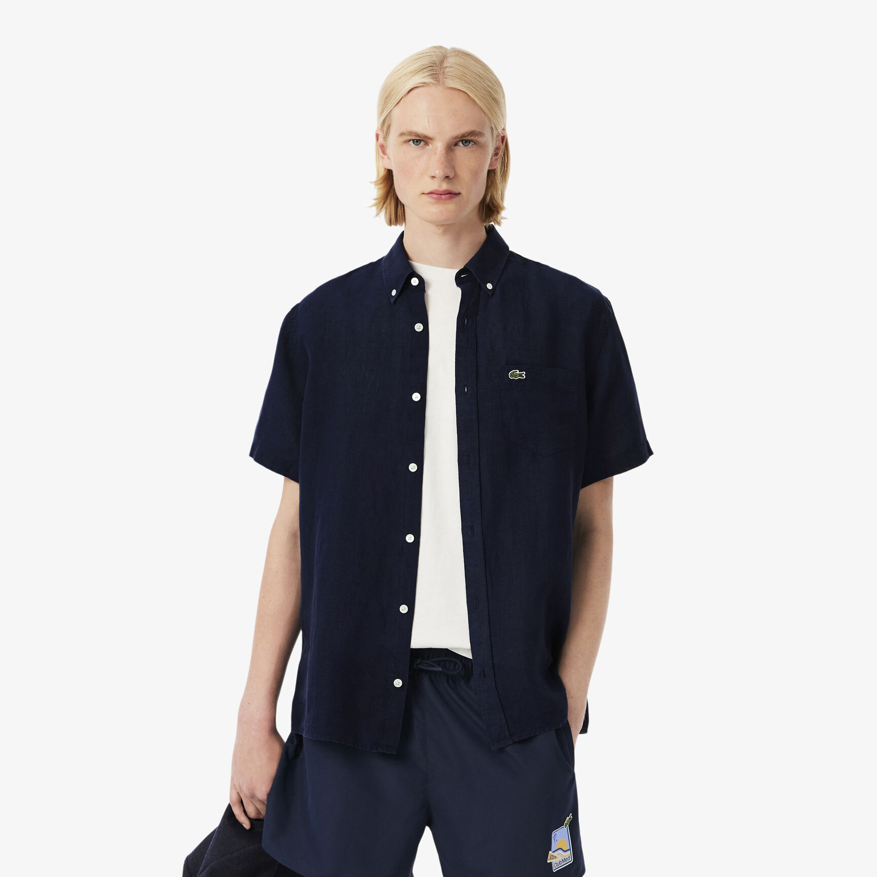 Short Sleeved Linen Shirt Short Sleeved Linen Shirt