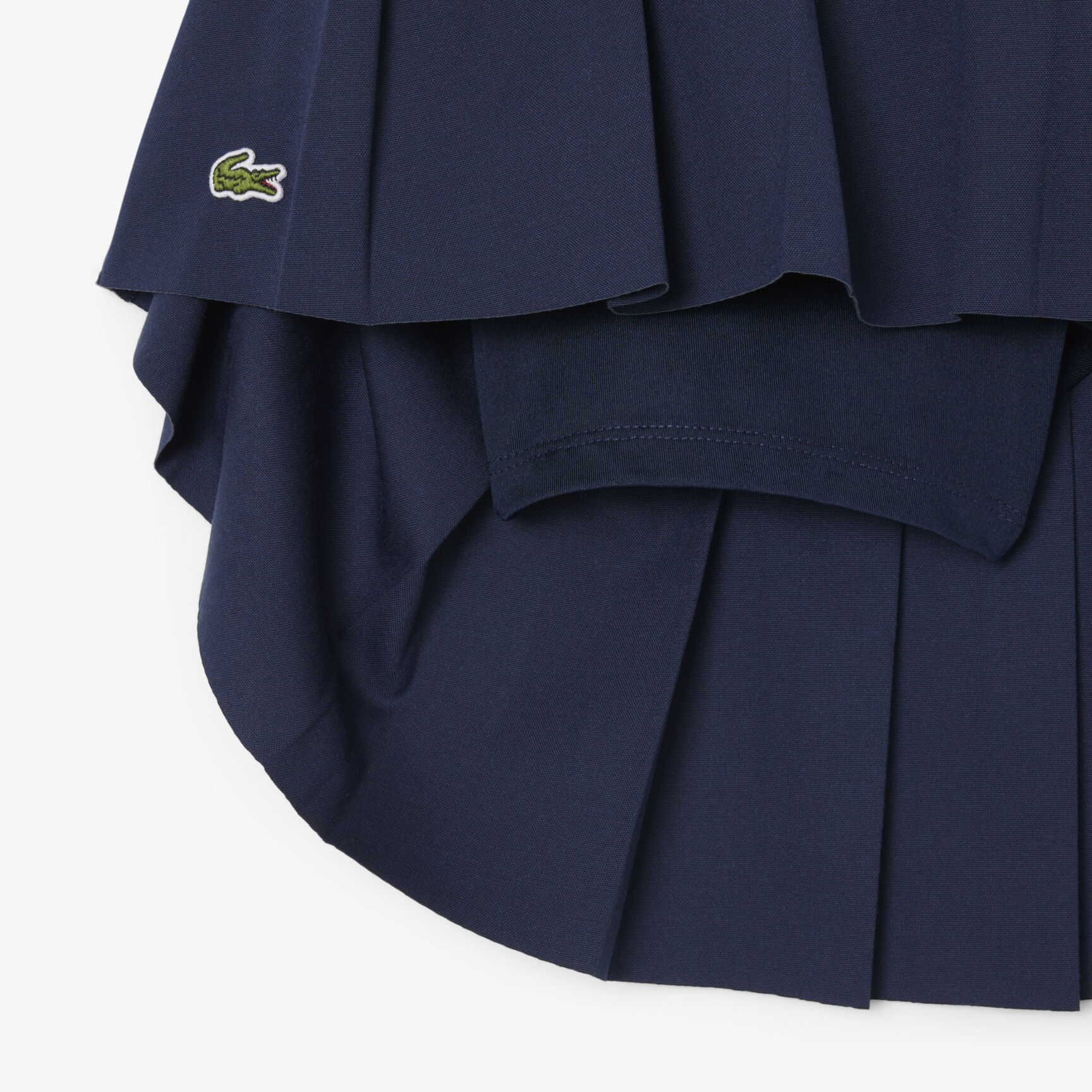 تنورة مطوية من القطن أكسفورد