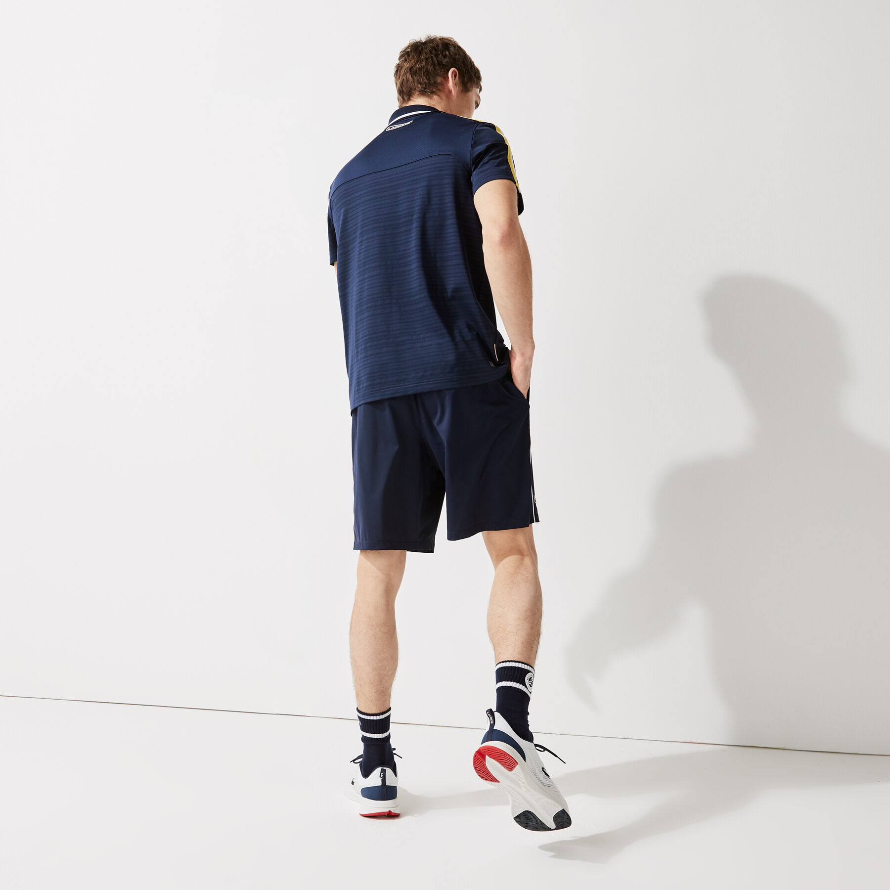 لاكوست شورت مرن خفيف للرجال مجموعة lacoste sport french open