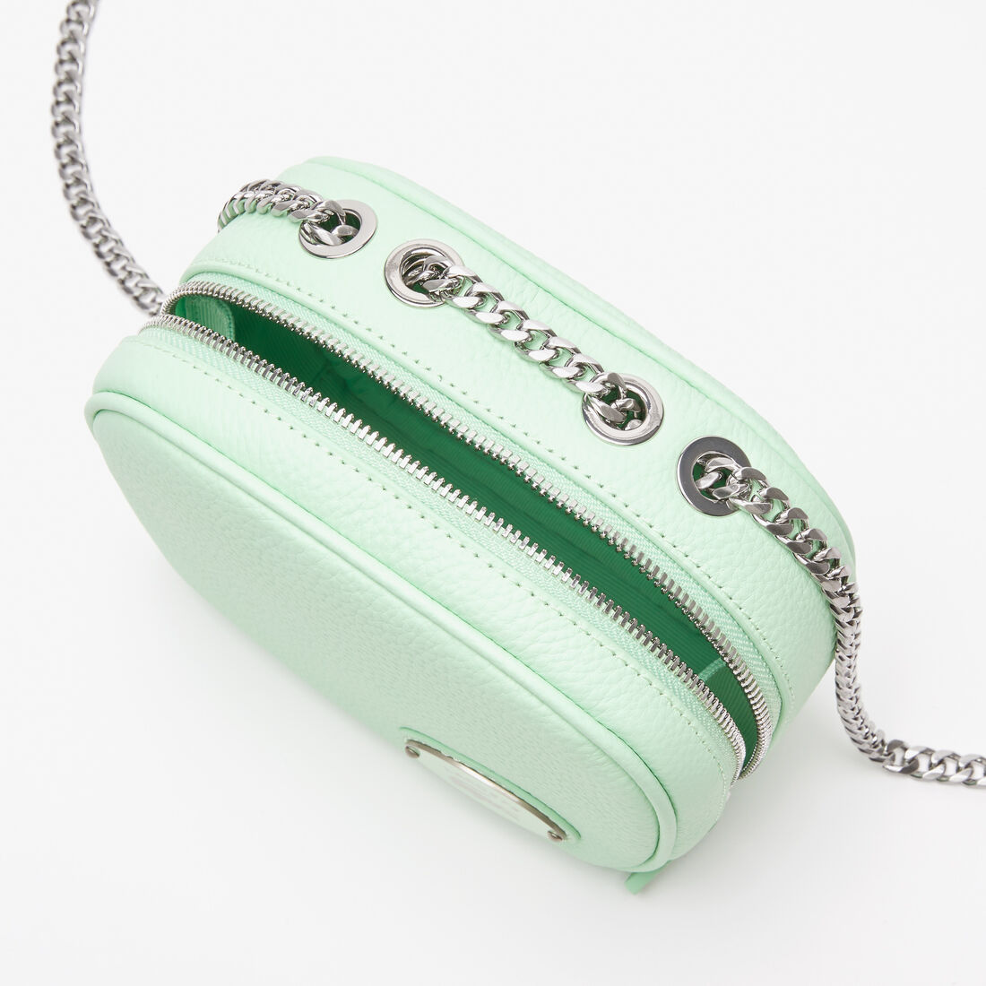 Women's Lacoste Small Square Grained Leather Crossover Bag Women's Lacoste Small Square Grained Leather Crossover Bag