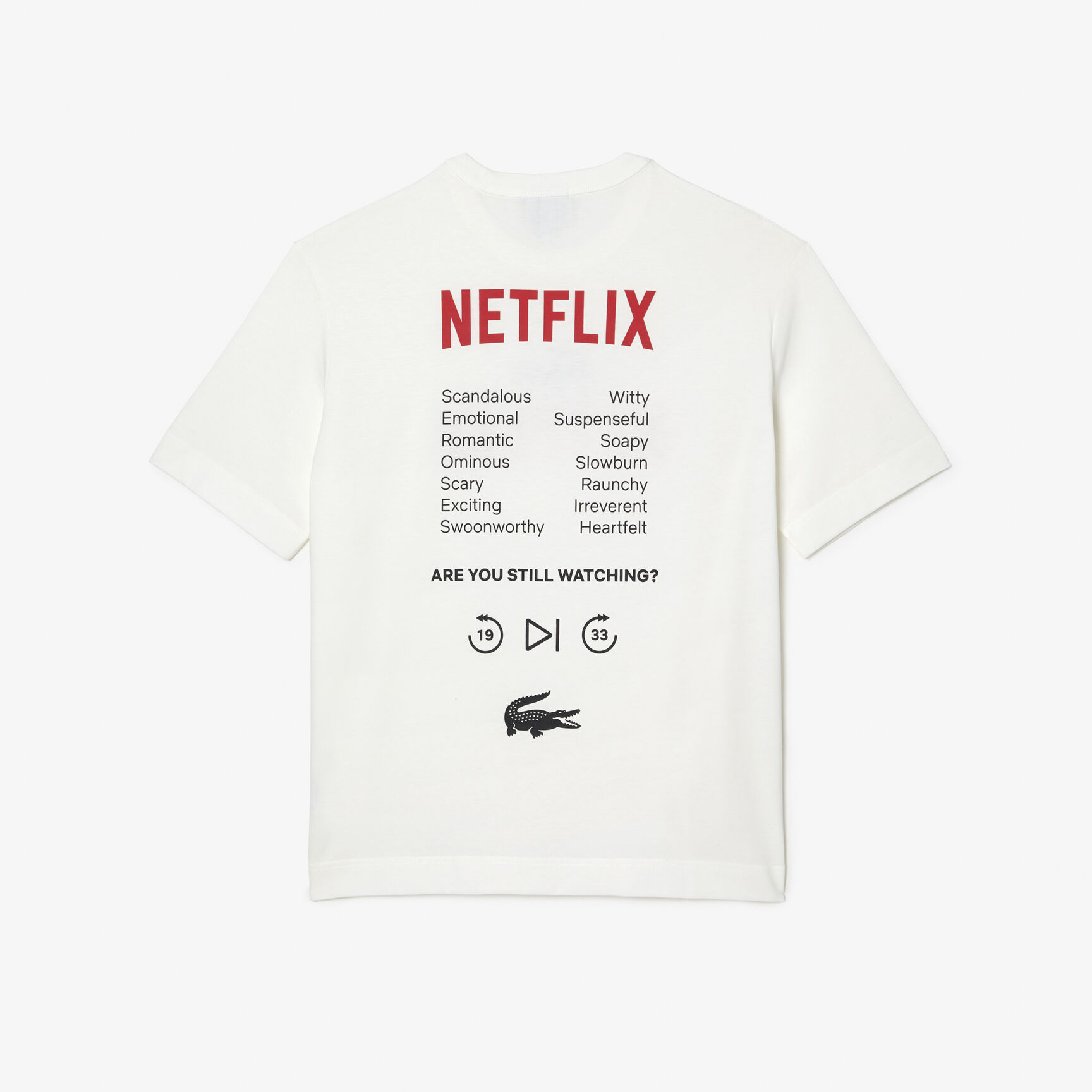Unisex Lacoste x Netflix Loose Fit Organic Cotton T-shirt Unisex Lacoste x Netflix Loose Fit Organic Cotton T-shirt
