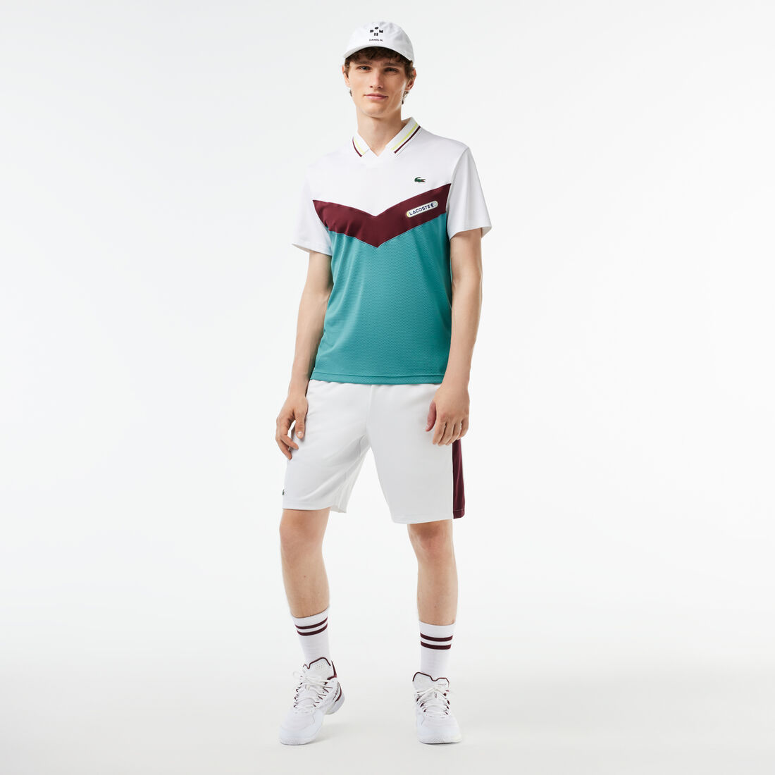 Slim Fit Lacoste Tennis x Daniil Medvedev Seamless Effect Polo Shirt Slim Fit Lacoste Tennis x Daniil Medvedev Seamless Effect Polo Shirt