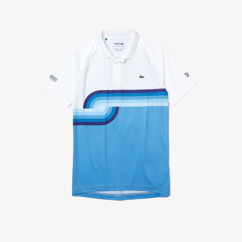 Men’s Lacoste Sport X Novak Djokovic Breathable Print Regular Fit Polo