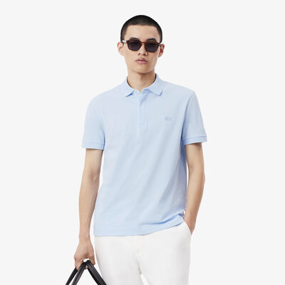 Men's Lacoste Paris Polo Shirt Regular Fit Stretch Cotton Piqué