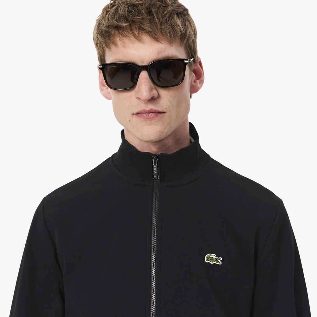 Zip-Up High Neck Fleece Sweatshirt Zip-Up High Neck Fleece Sweatshirt