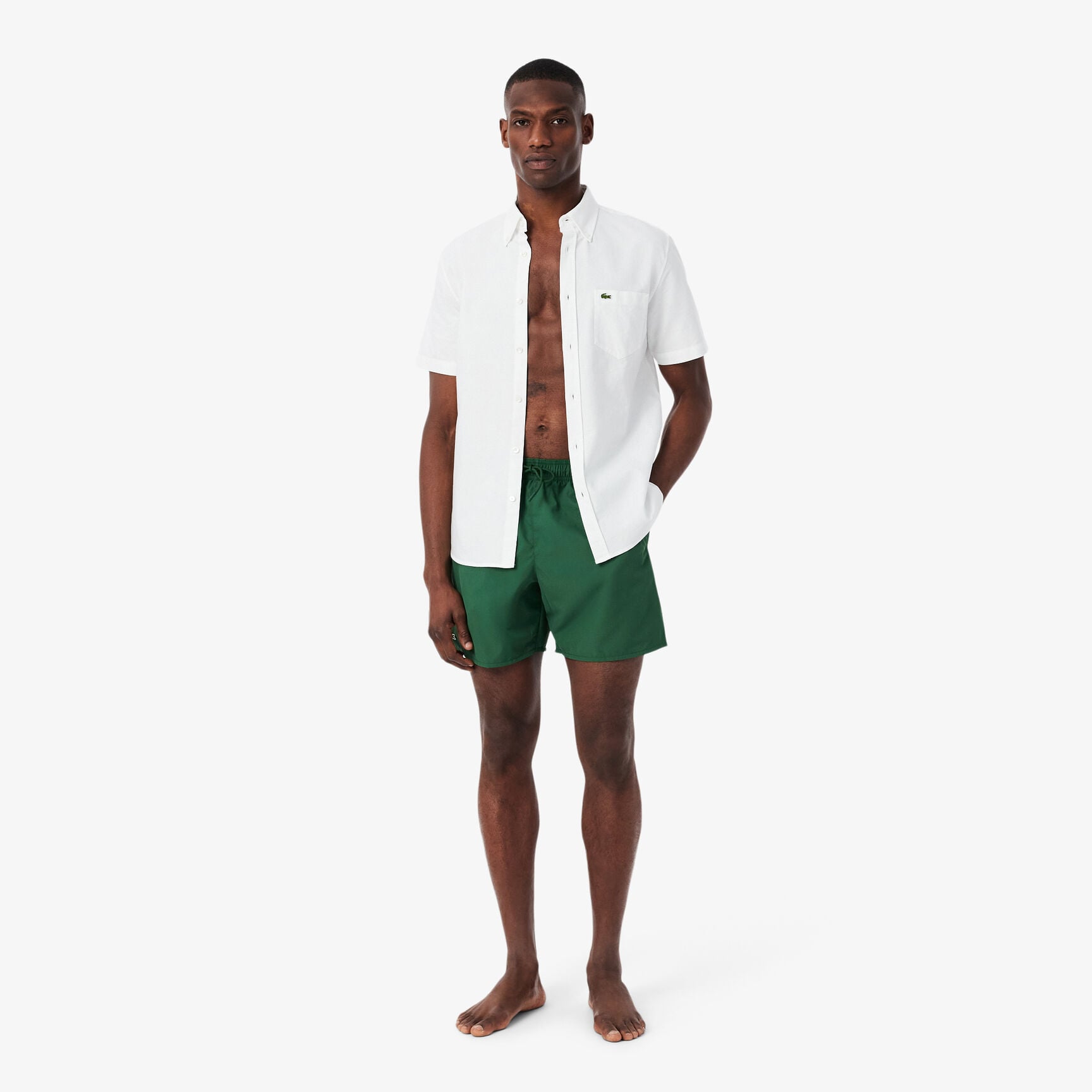 Mid Length Monochrome Swim Trunks Mid Length Monochrome Swim Trunks