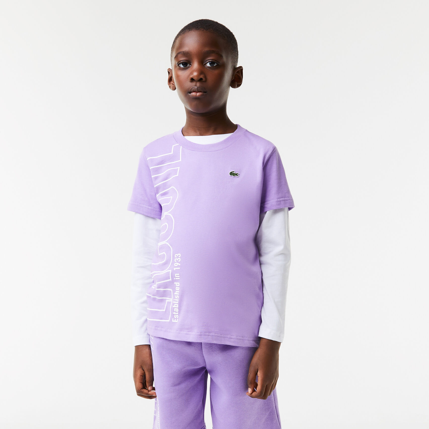 Kids' Lacoste Oversised Logo Cotton Jersey T-shirt Kids' Lacoste Oversised Logo Cotton Jersey T-shirt