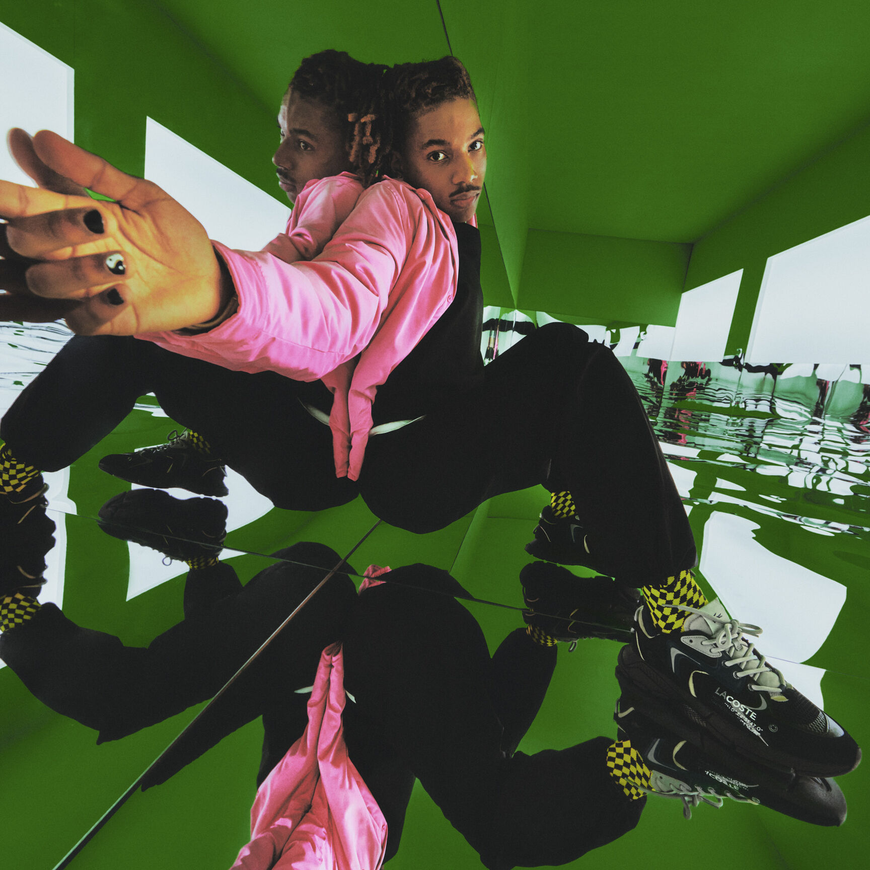 سنيكرز لاكوست L003 نيو قماش للرجال سنيكرز لاكوست L003 نيو قماش للرجال