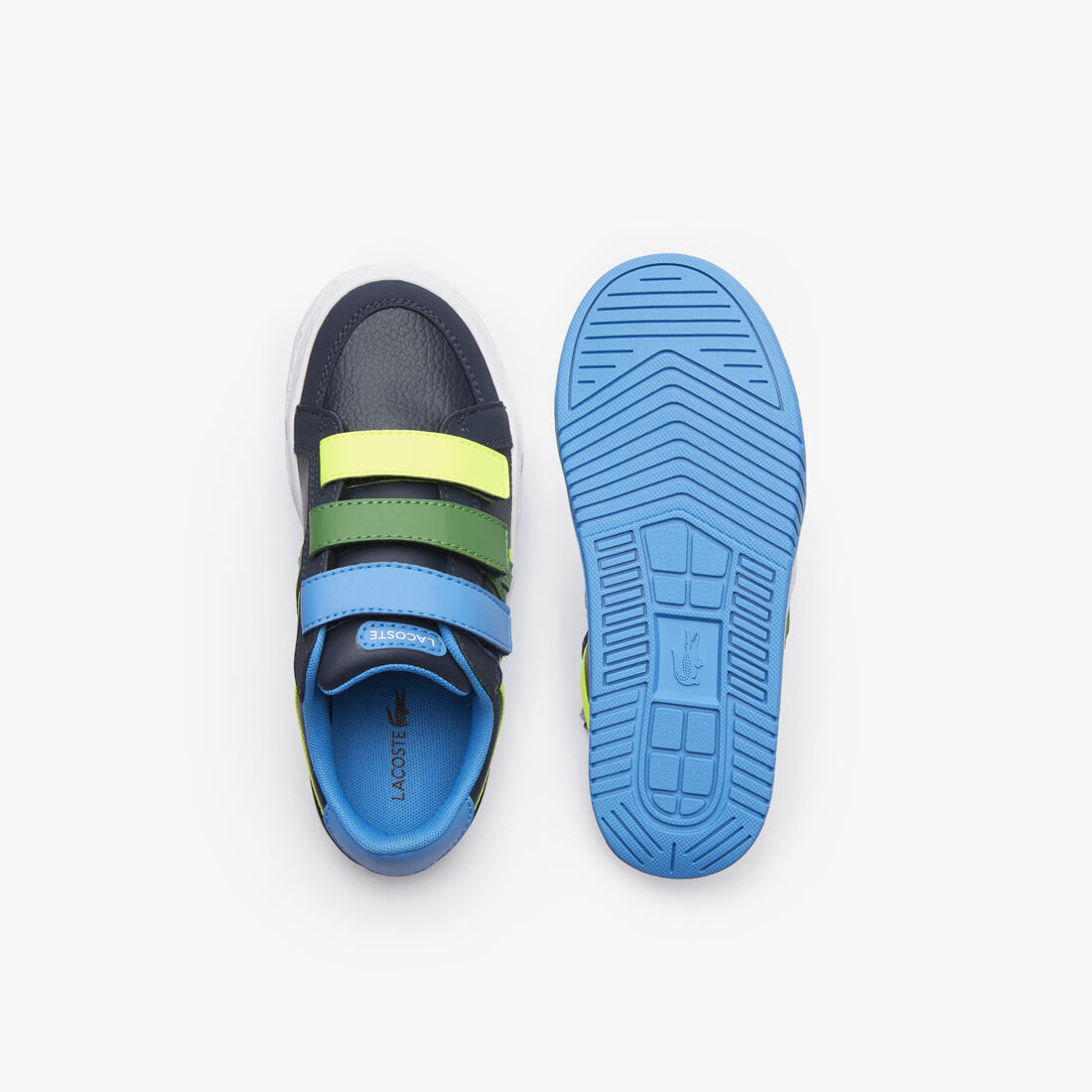 سنيكرز لاكوست L001 من خامات صناعية بثلاثة ألوان للأطفال سنيكرز لاكوست L001 من خامات صناعية بثلاثة ألوان للأطفال