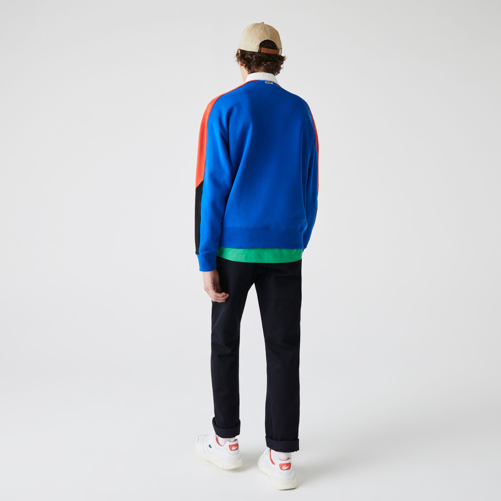 Men’s Lacoste LIVE Colourblock Fleece Polo Shirt Sweatshirt Men’s Lacoste LIVE Colourblock Fleece Polo Shirt Sweatshirt