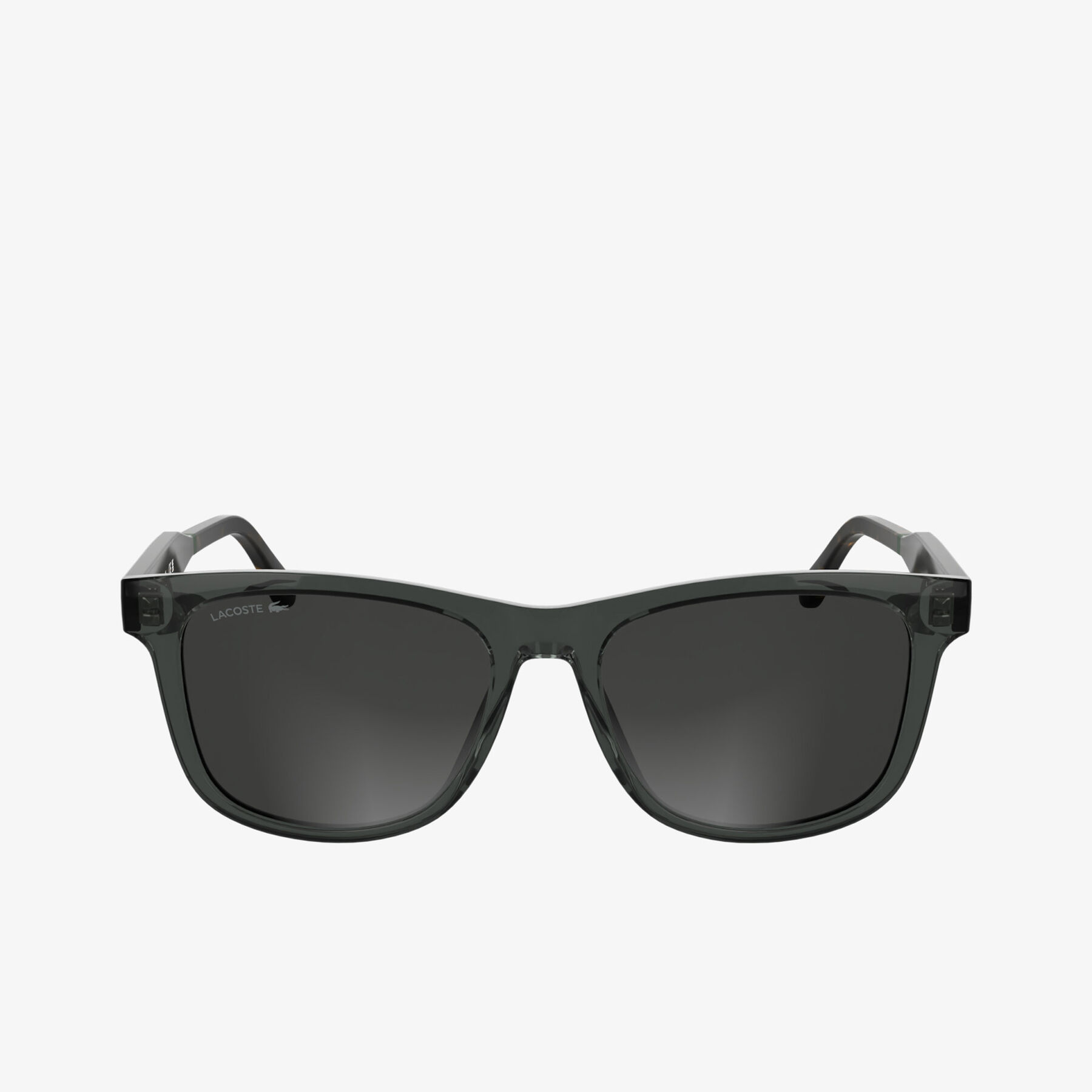 lacoste men s rectangular bio injected glasses