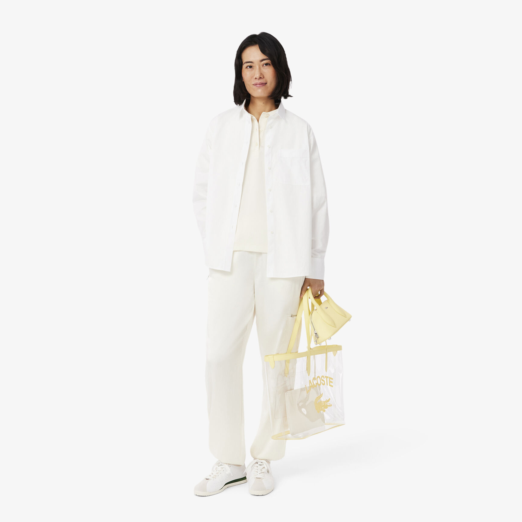 Oversized Silky Fluid Polo Shirt